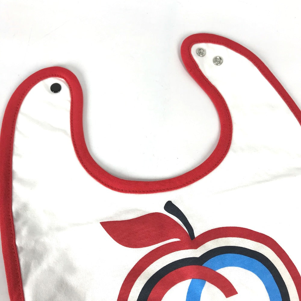 GUCCI Other fashion goods 666440 cotton white baby baby baby GG Apple Bib Bib