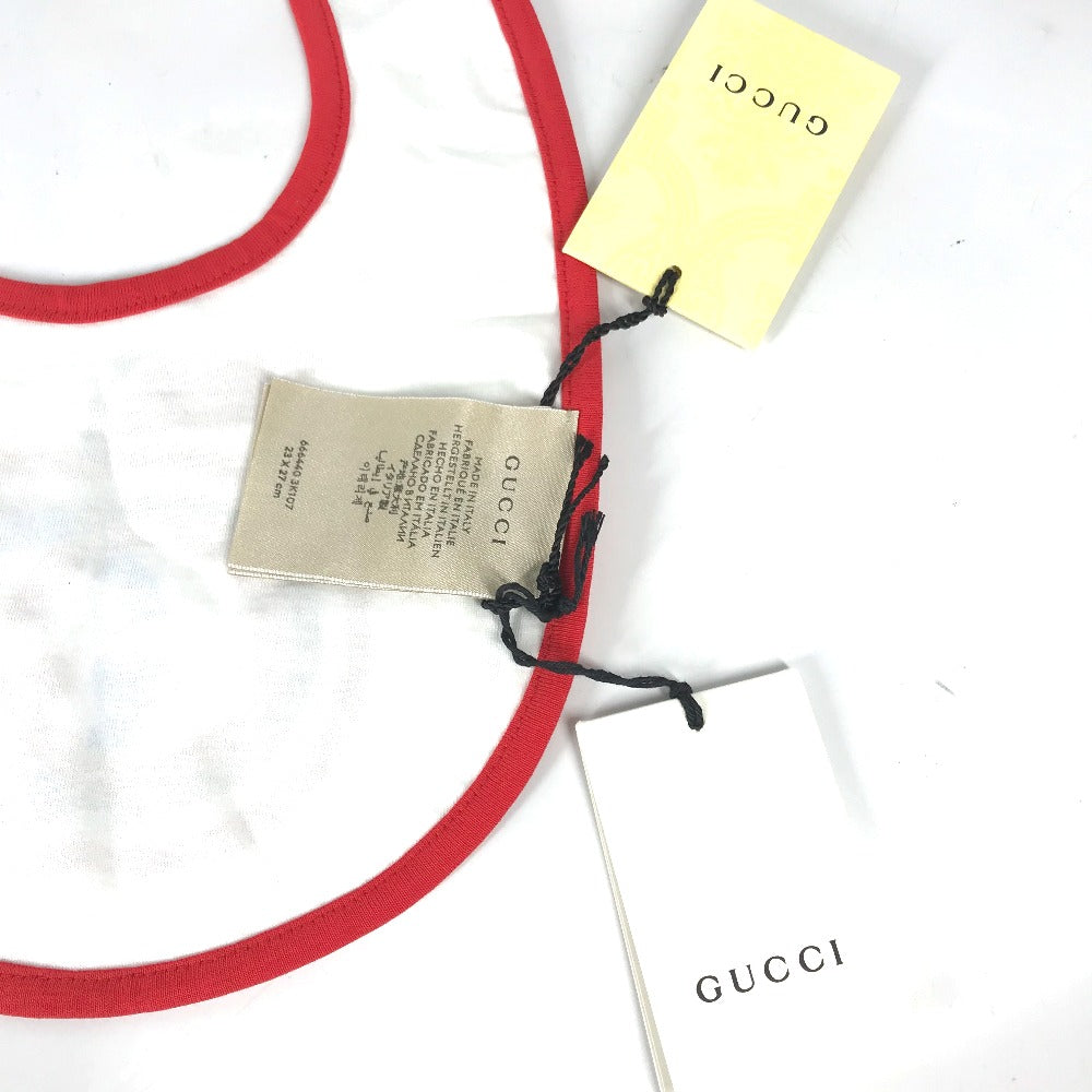 GUCCI Other fashion goods 666440 cotton white baby baby baby GG Apple Bib Bib