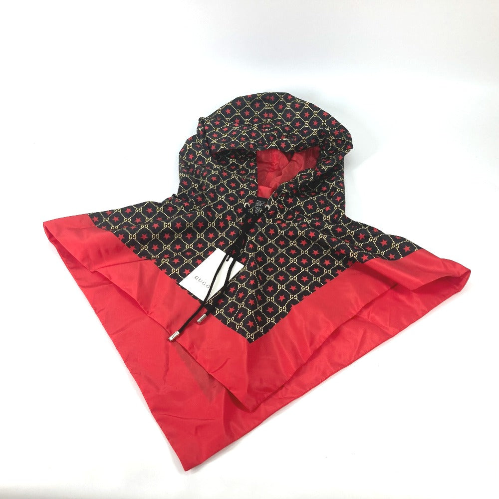 GUCCI poncho 581635 Nylon Red GG star raincoat hood Women M Used