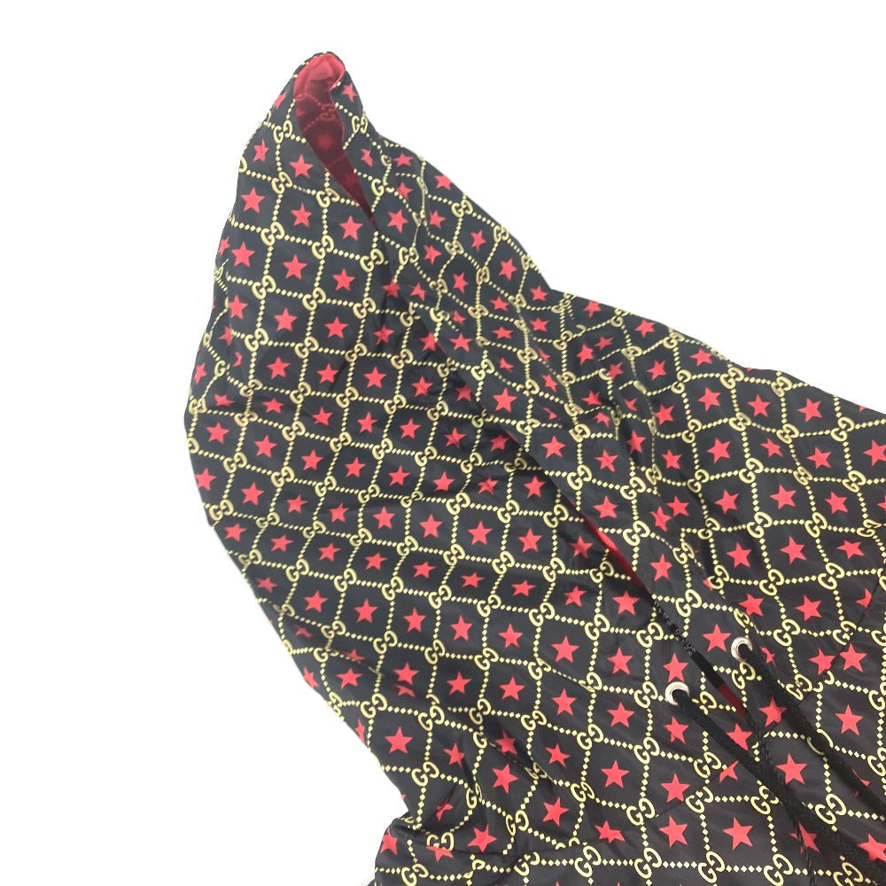 GUCCI poncho 581635 Nylon Red GG star raincoat hood Women M Used