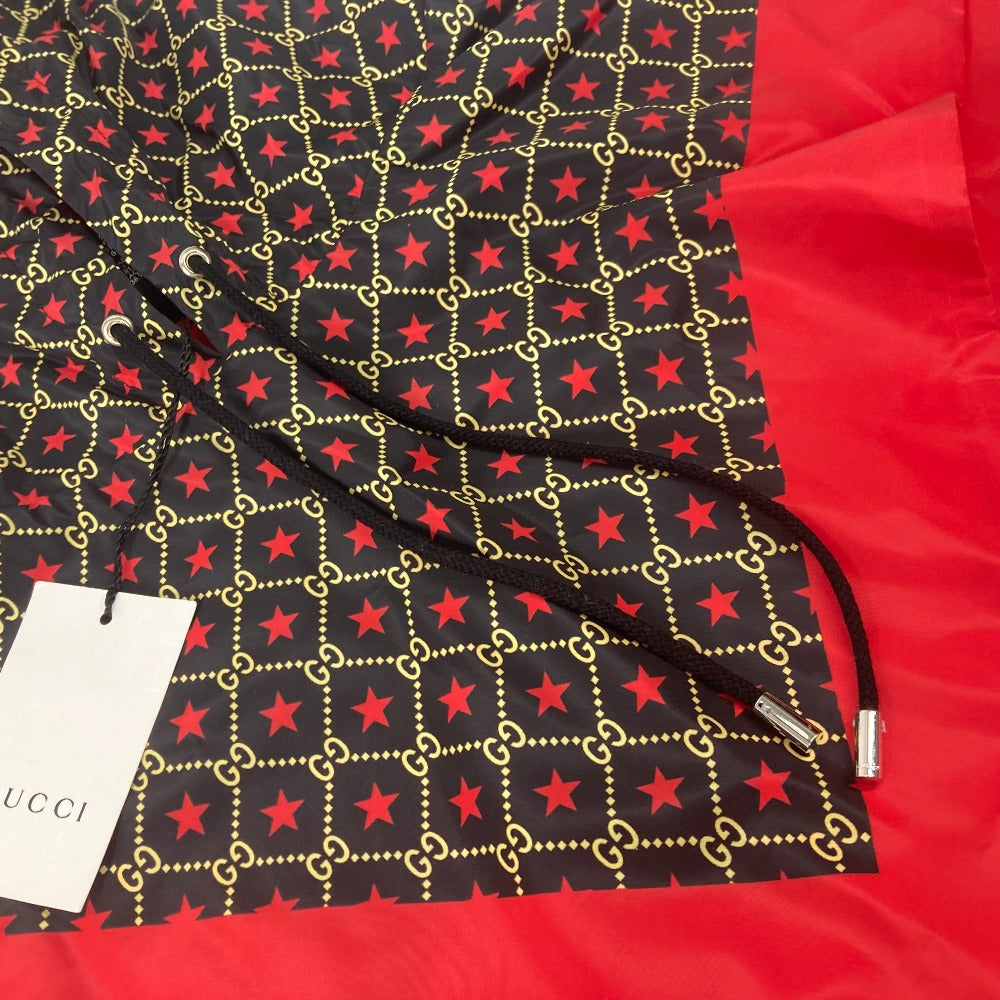 GUCCI poncho 581635 Nylon Red GG star raincoat hood Women M Used