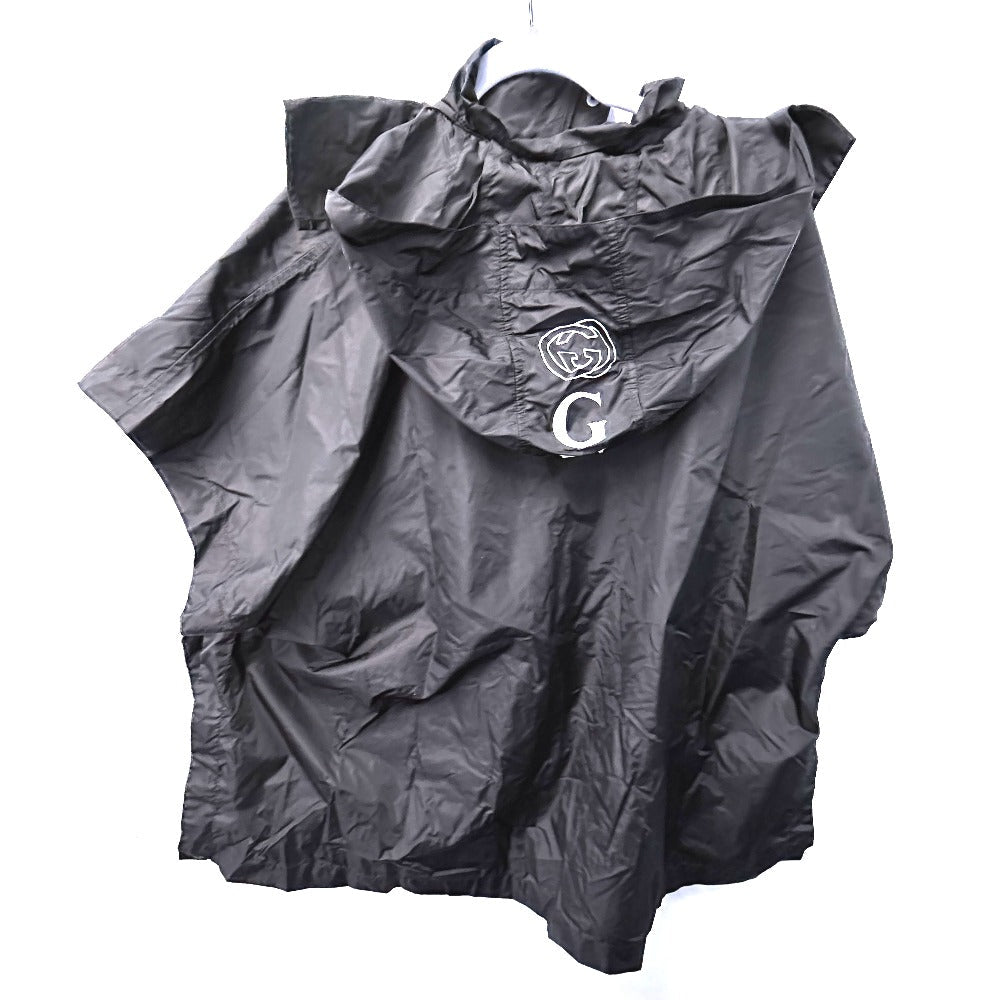 GUCCI poncho 626382 polyamide black Hoodie logo Women M Used