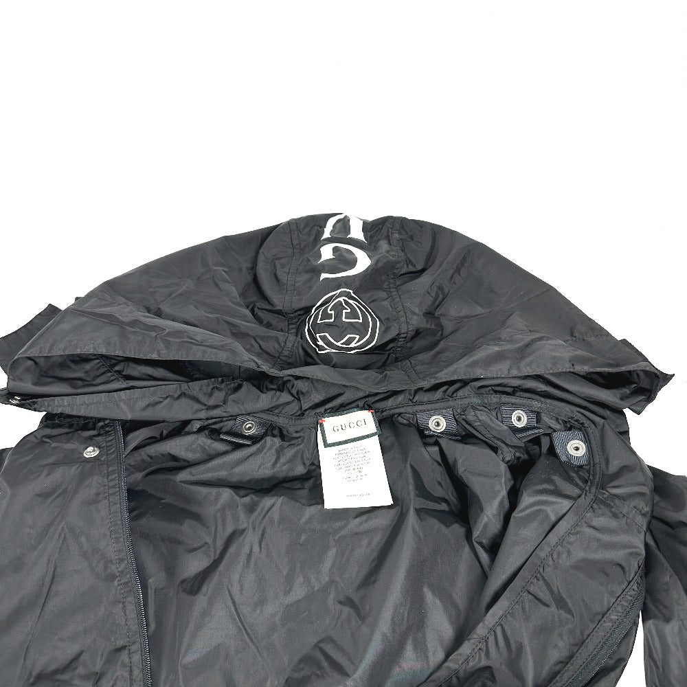 GUCCI poncho 626382 polyamide black Hoodie logo Women M Used