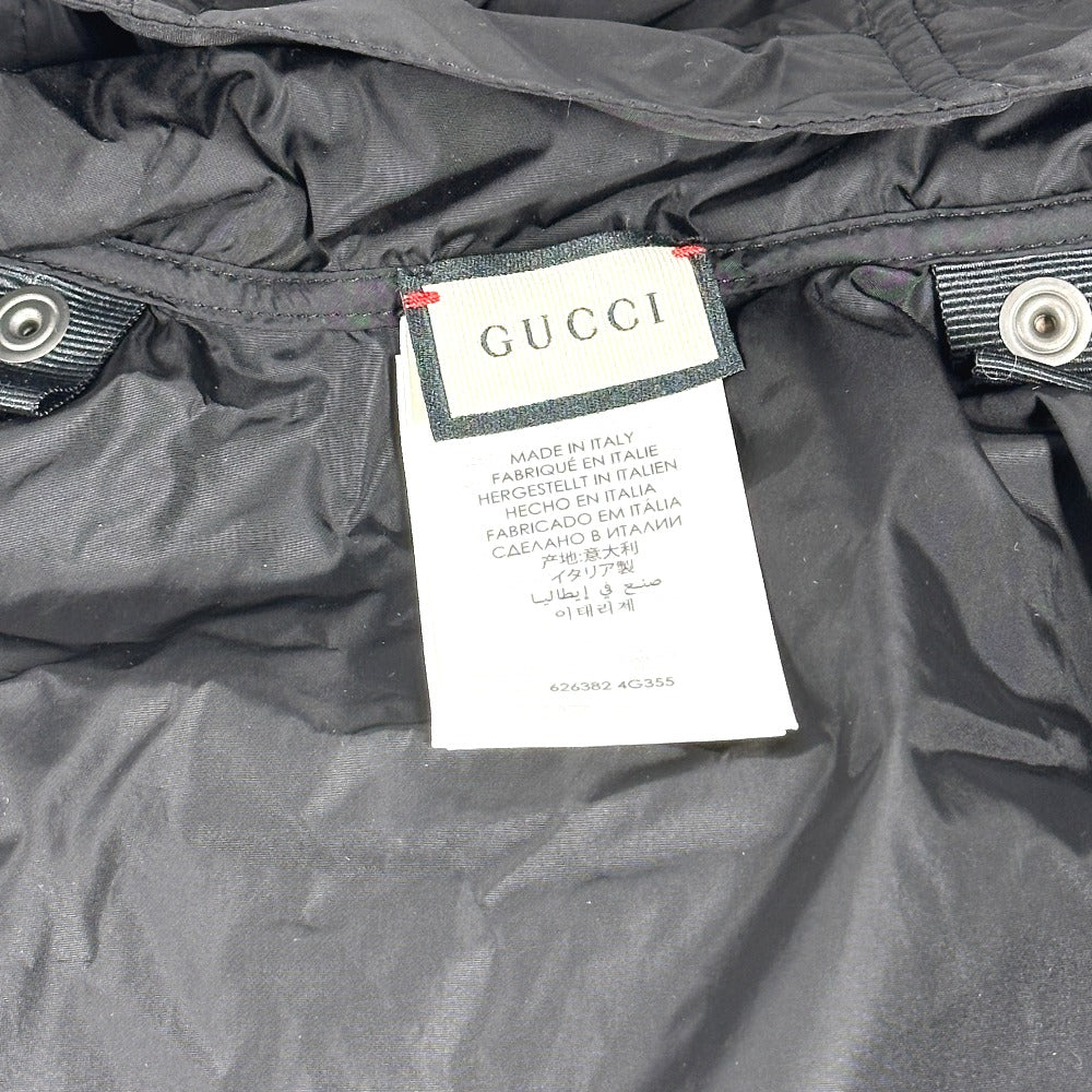 GUCCI poncho 626382 polyamide black Hoodie logo Women M Used