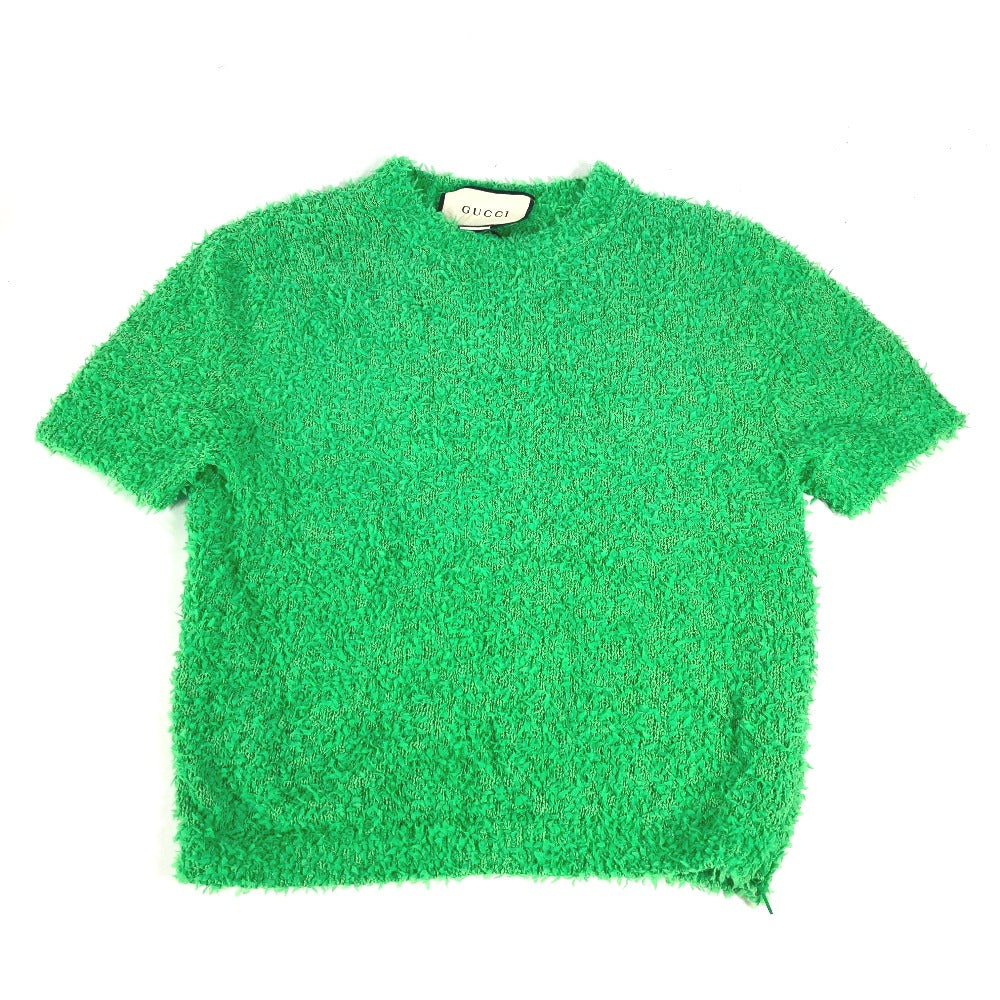GUCCI Short sleeve T-shirt cotton green GG Women XS Used