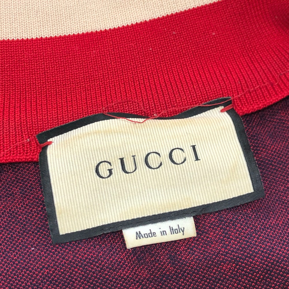 GUCCI Jacket 496919 cotton Navy GG Jacquard All-Over Print Truck mens ‚l Used