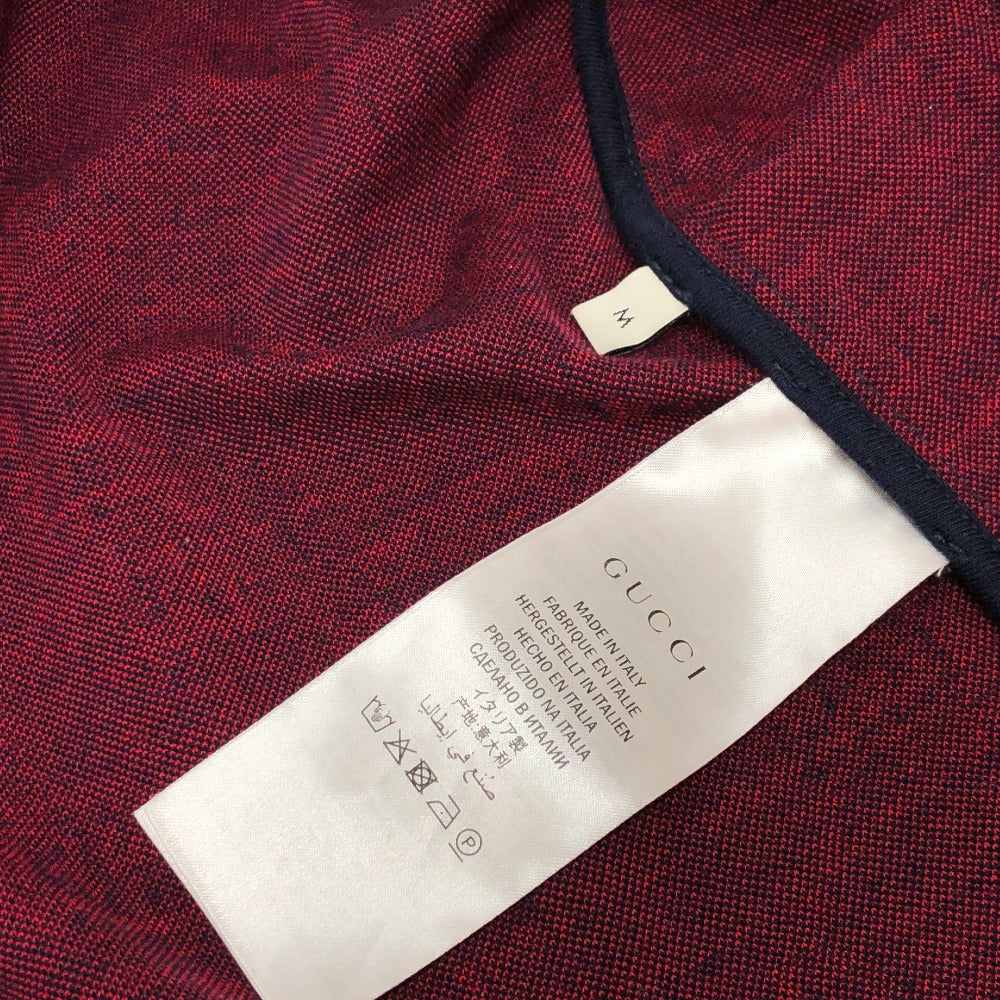 GUCCI Jacket 496919 cotton Navy GG Jacquard All-Over Print Truck mens ‚l Used