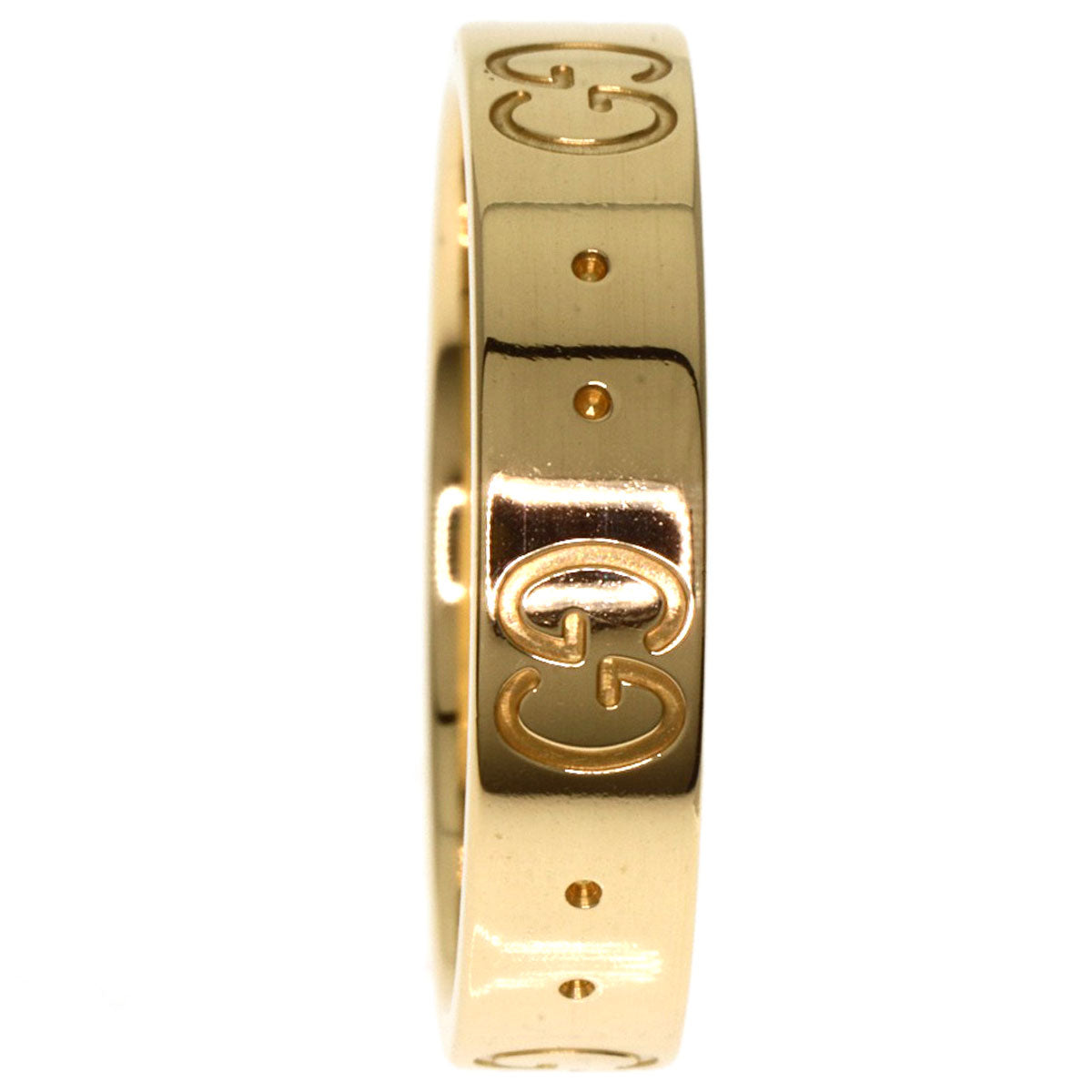 GUCCI Ring 18K Yellow Gold gold Icon # 9 Women Used