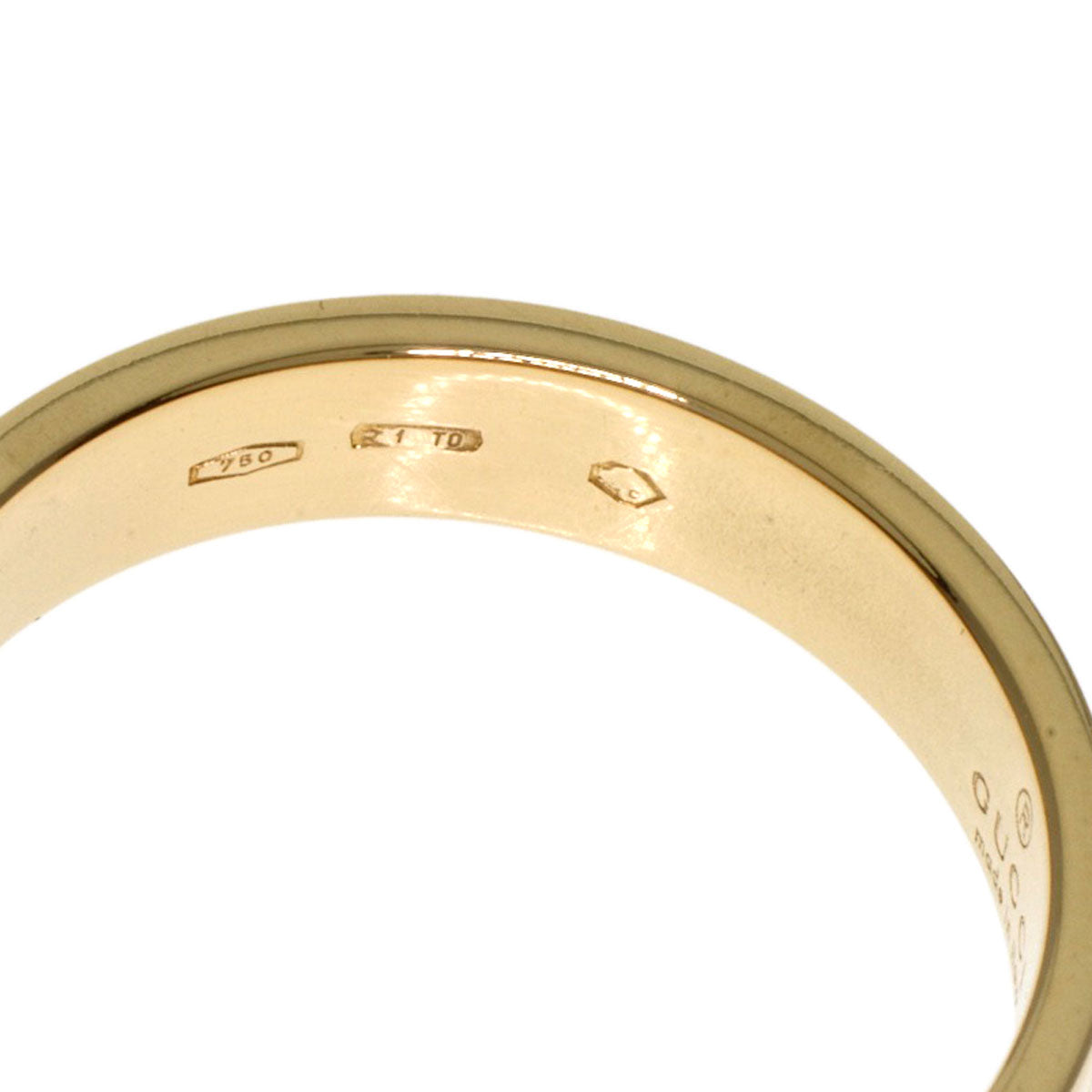 GUCCI Ring 18K Yellow Gold gold Icon # 9 Women Used