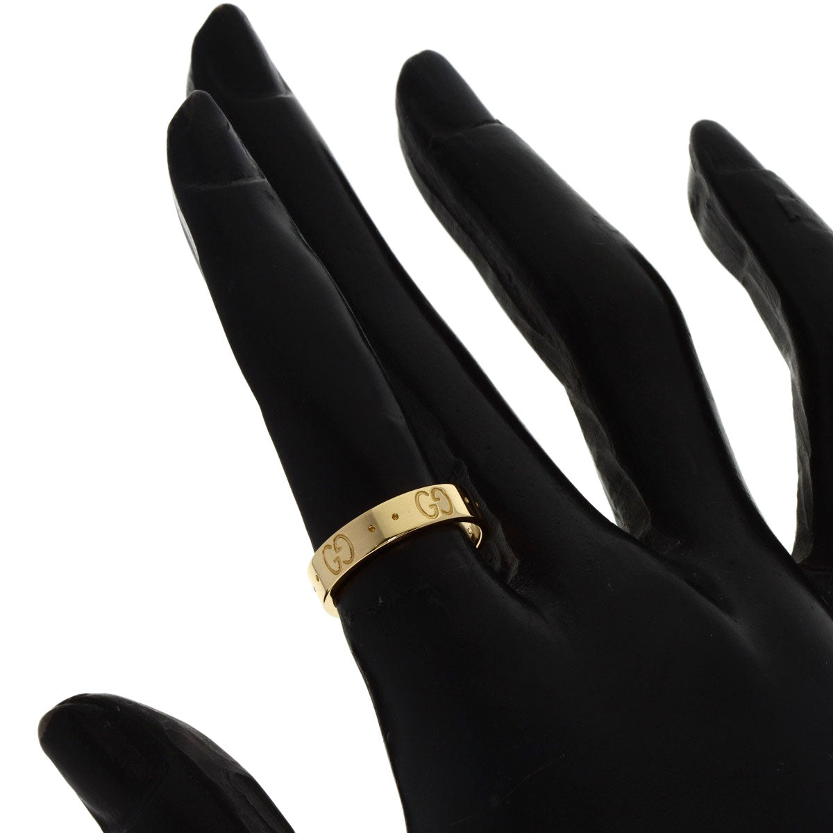GUCCI Ring 18K Yellow Gold gold Icon # 9 Women Used