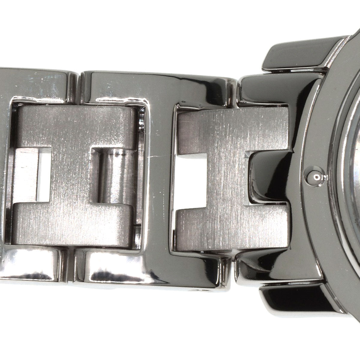 HERMES Watches Quartz CL4.210 Stainless Steel , Stainless Steel Silver Clipper gray dial Women Used