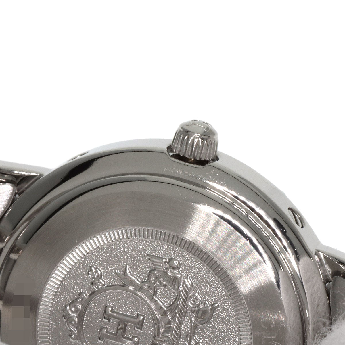 HERMES Watches Quartz CL4.210 Stainless Steel , Stainless Steel Silver Clipper gray dial Women Used