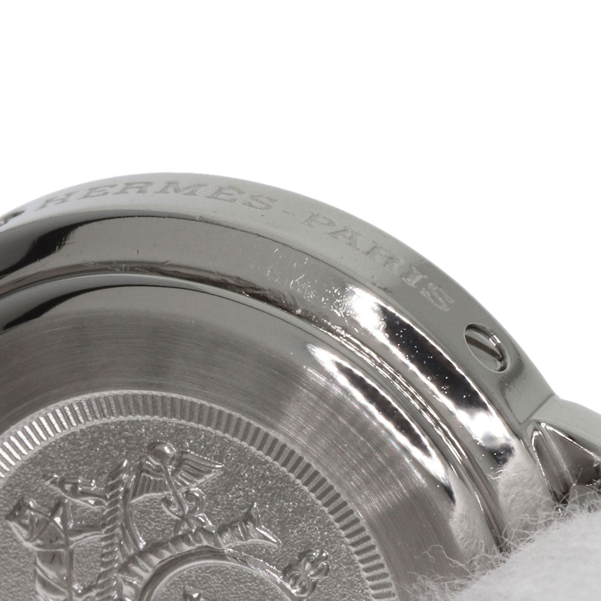HERMES Watches Quartz CL4.210 Stainless Steel , Stainless Steel Silver Clipper gray dial Women Used
