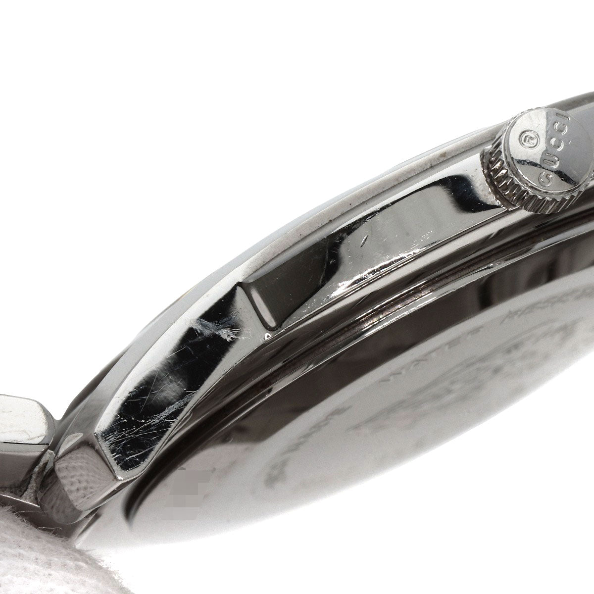 GUCCI Watches Quartz 5500XL Stainless Steel , Stainless Steel Silver Round face Silver dial mens Used