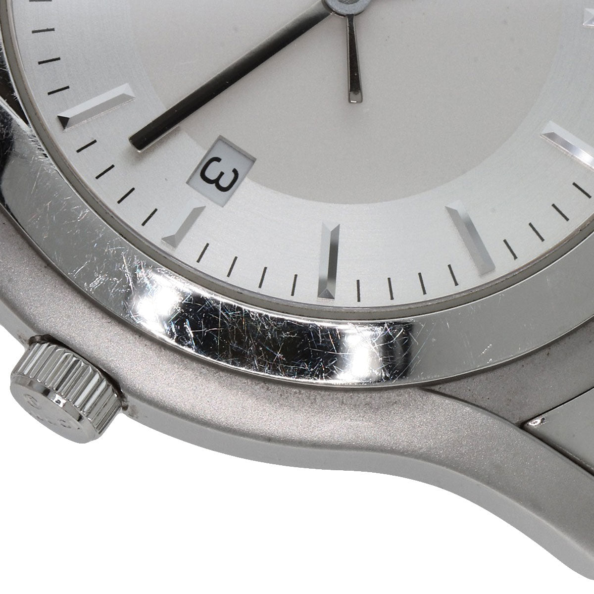 GUCCI Watches Quartz 5500XL Stainless Steel , Stainless Steel Silver Round face Silver dial mens Used