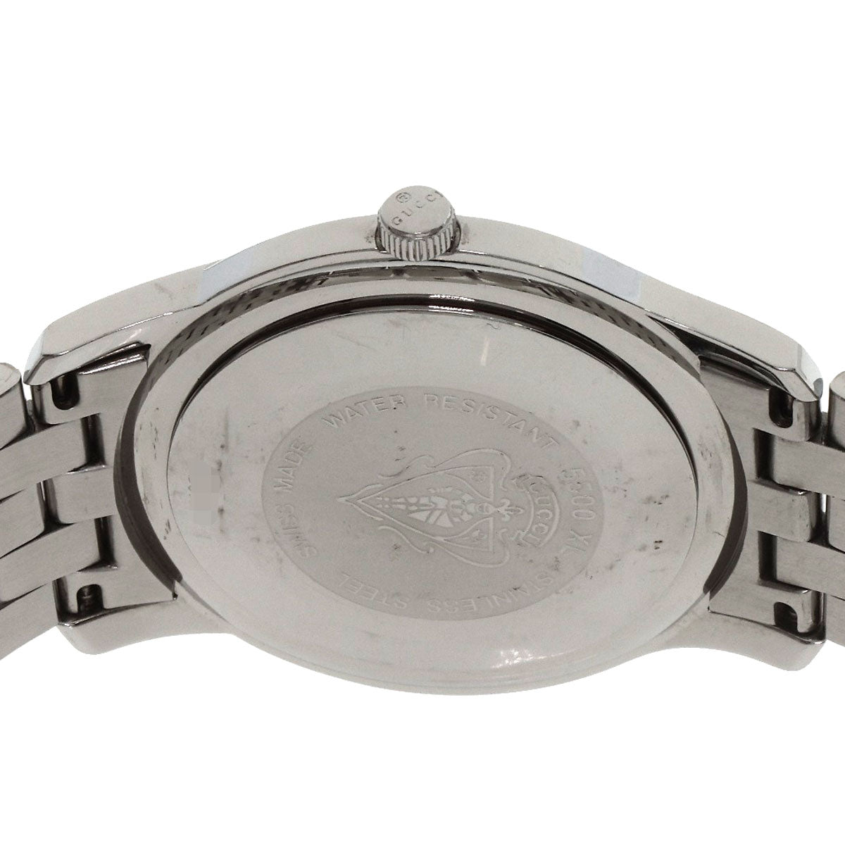 GUCCI Watches Quartz 5500XL Stainless Steel , Stainless Steel Silver Round face Silver dial mens Used