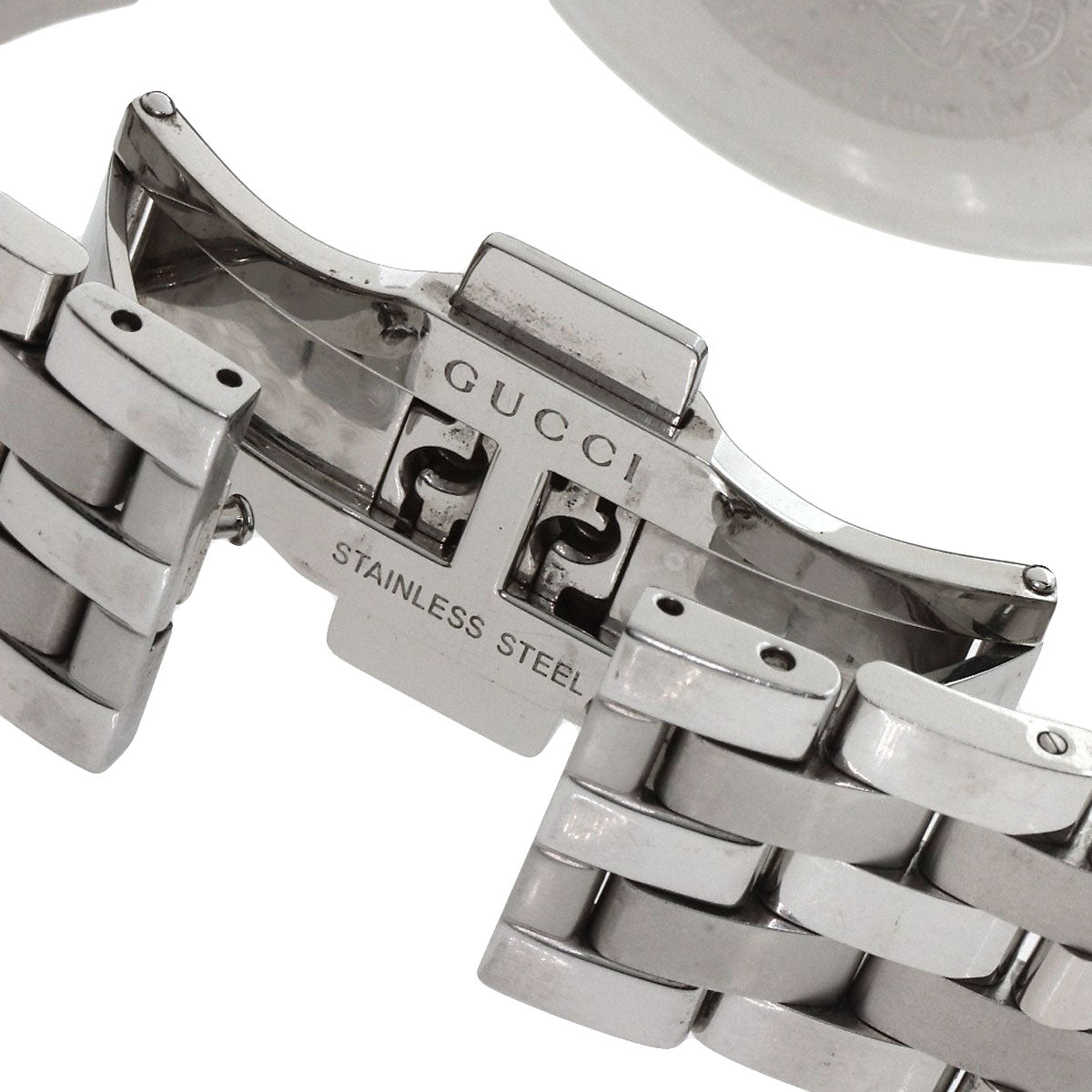 GUCCI Watches Quartz 5500XL Stainless Steel , Stainless Steel Silver Round face Silver dial mens Used
