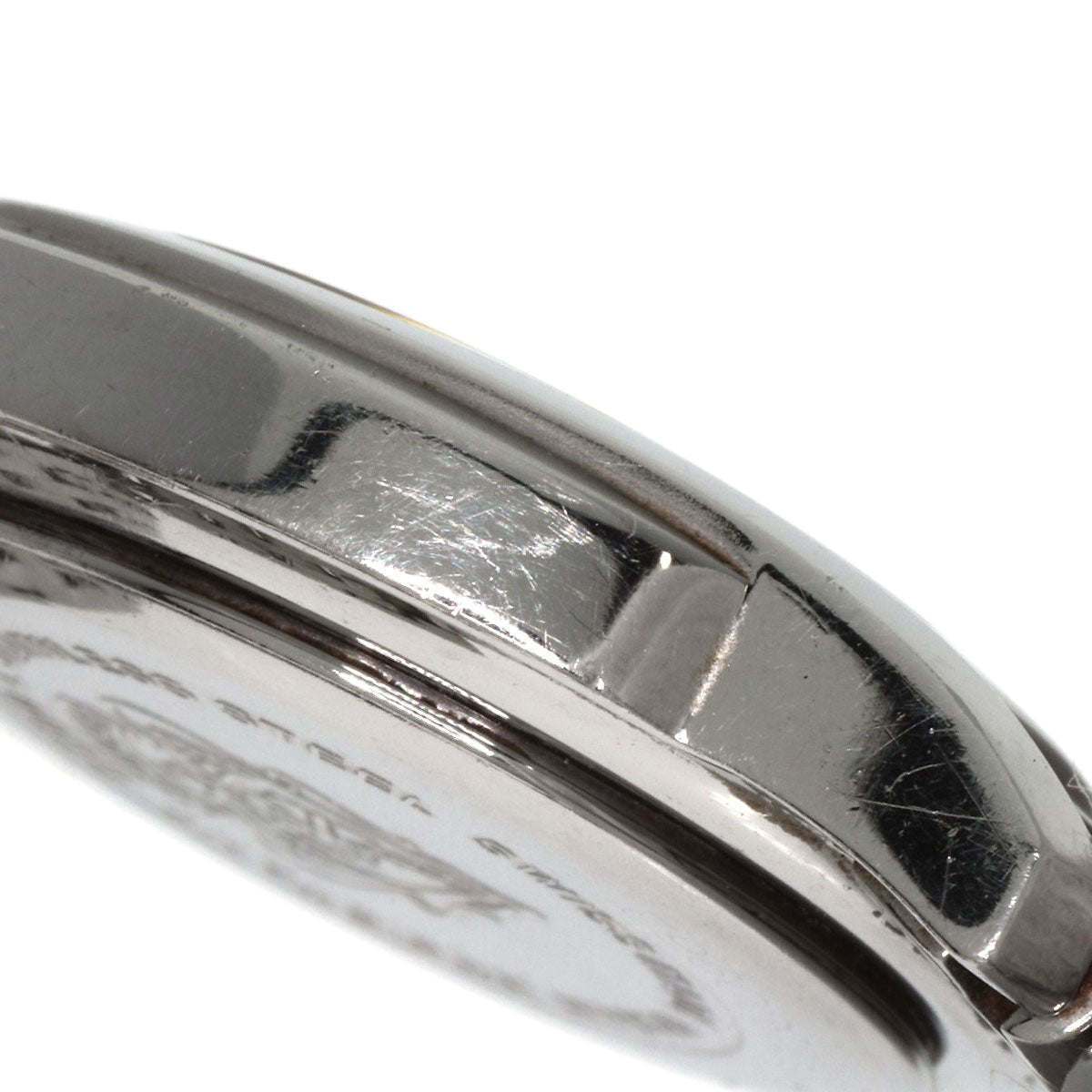 GUCCI Watches Quartz 5500L Stainless Steel , Stainless Steel Silver Round face black dial Women Used