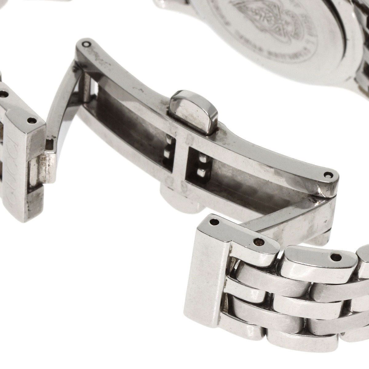 GUCCI Watches Quartz 5500L Stainless Steel , Stainless Steel Silver Round face black dial Women Used