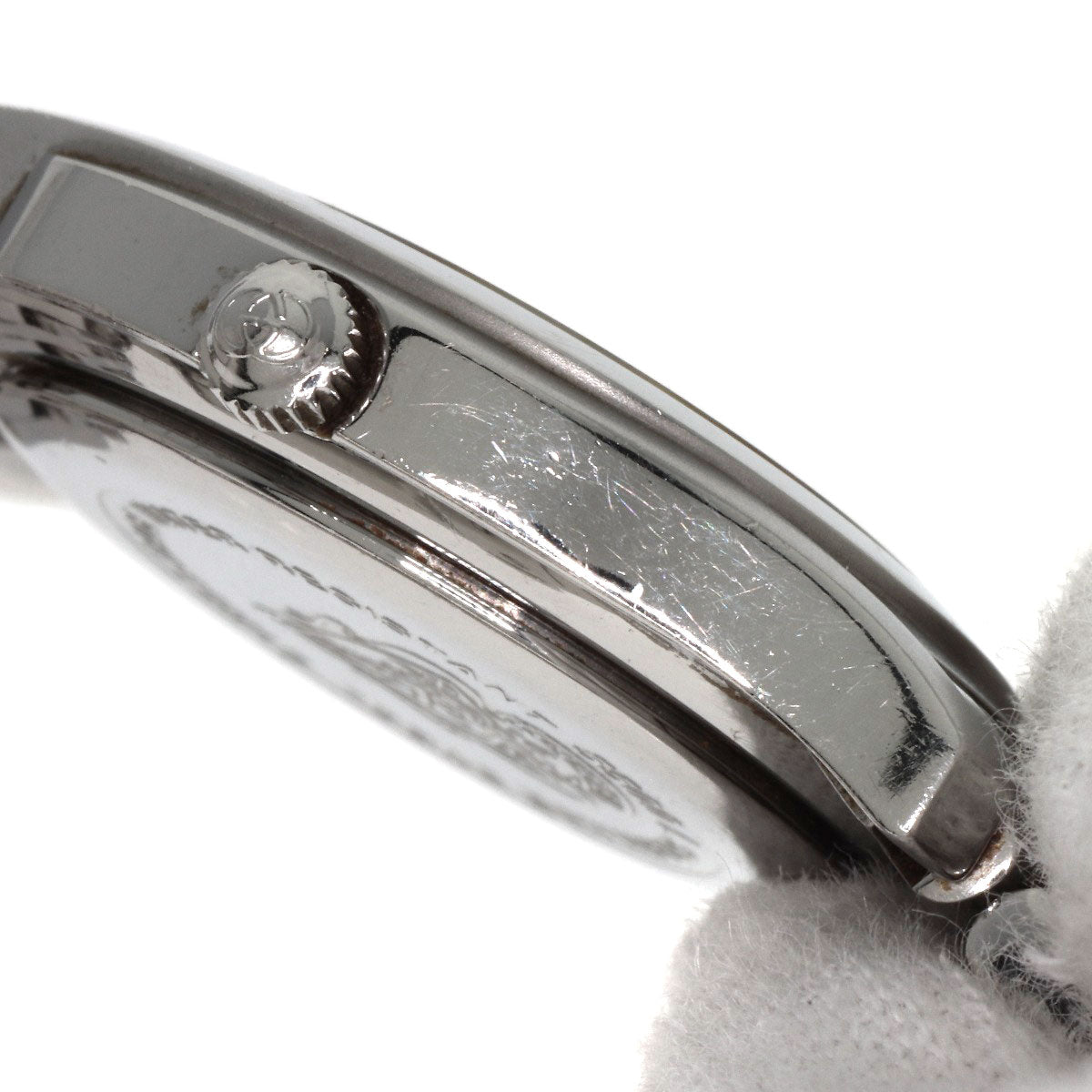 GUCCI Watches Quartz 5500L Stainless Steel , Stainless Steel Silver Round face black dial Women Used