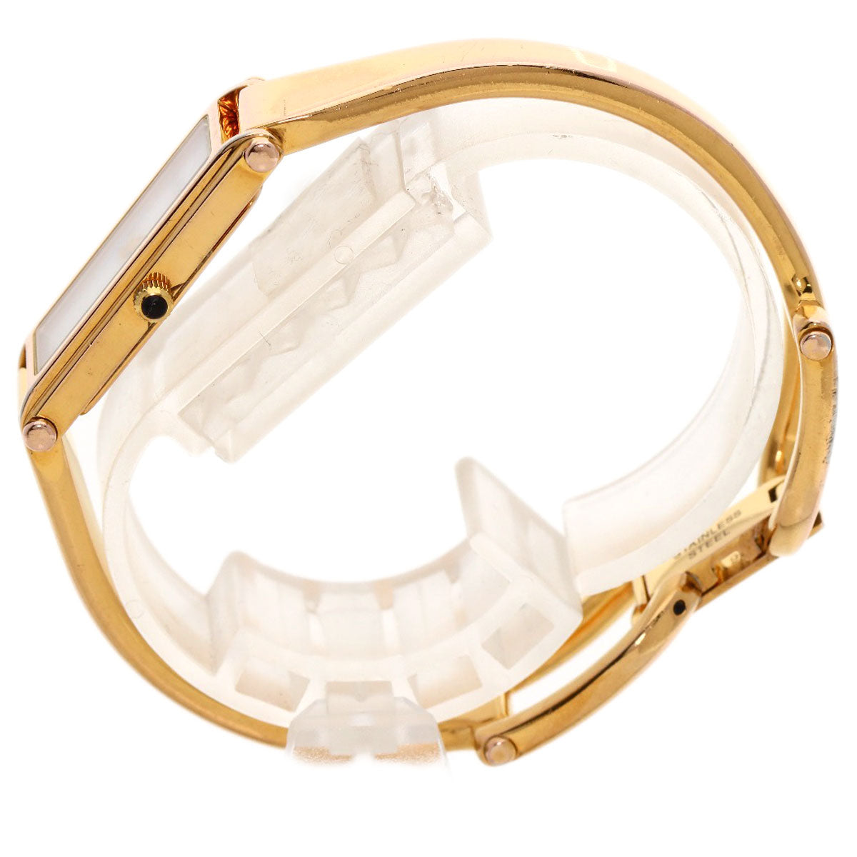 GUCCI Watches Quartz 1500L PGP gold Square face White shell dial