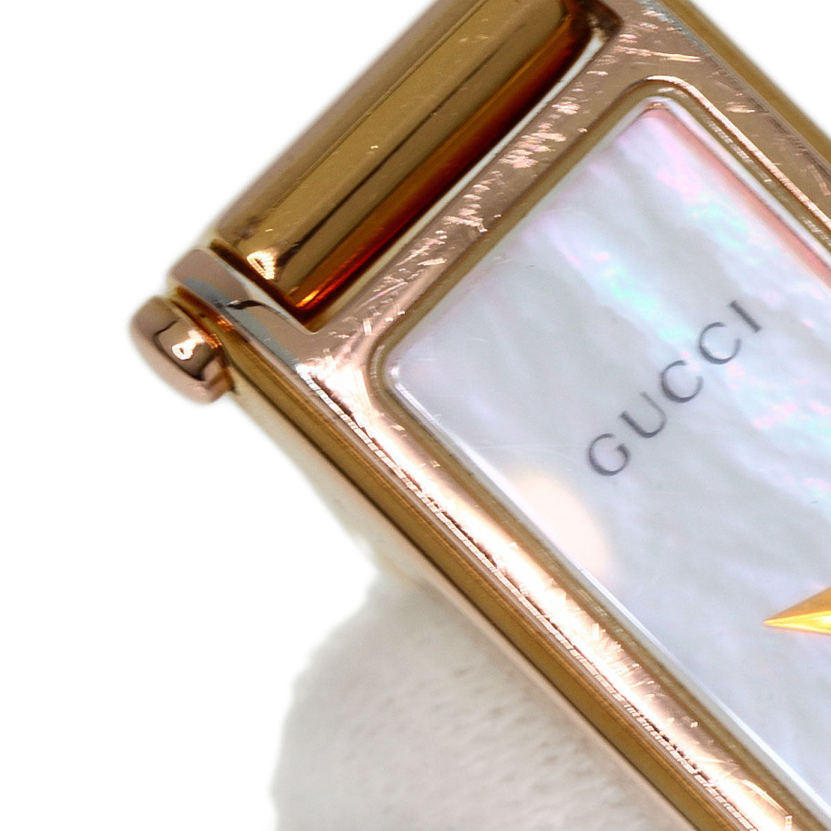 GUCCI Watches Quartz 1500L PGP gold Square face White shell dial