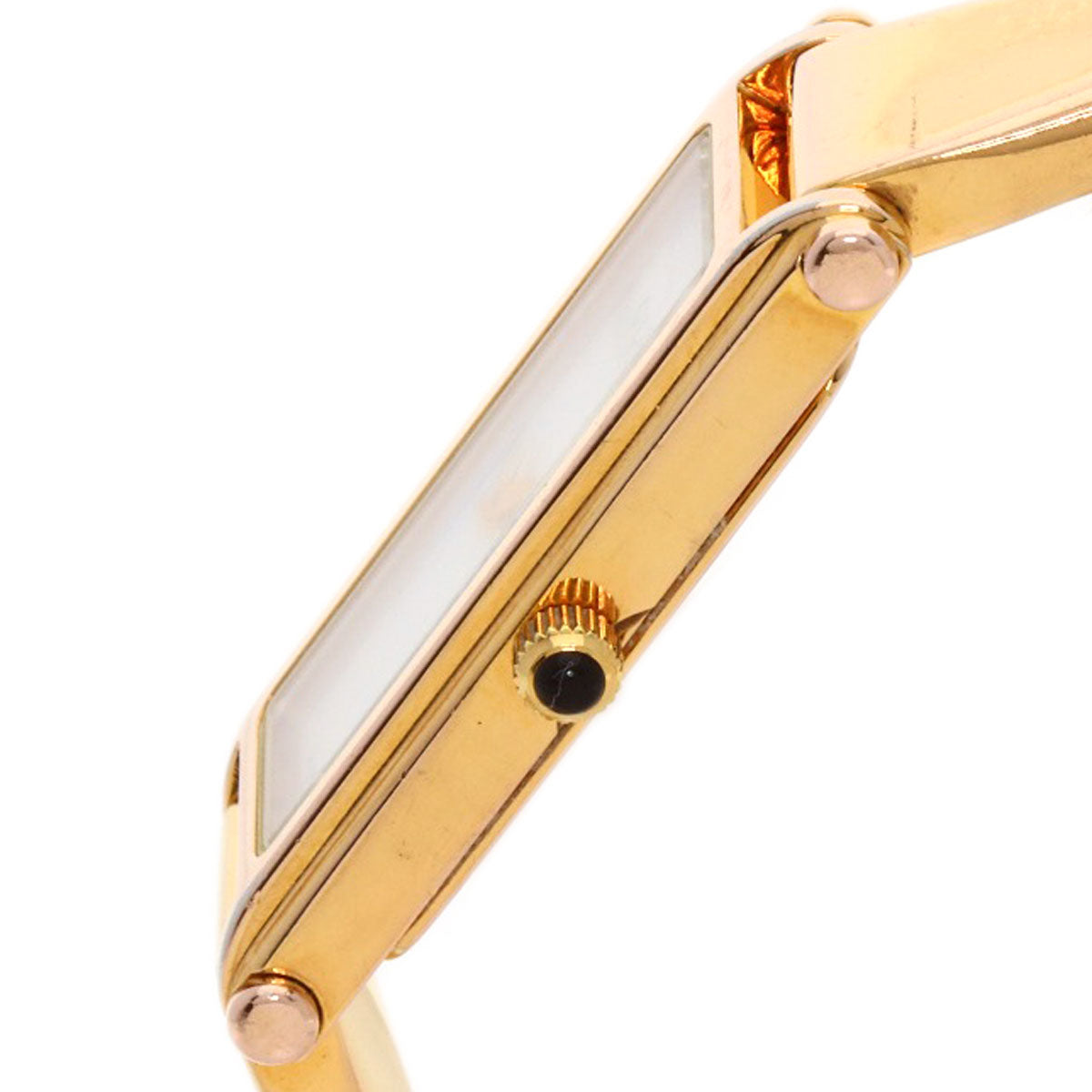 GUCCI Watches Quartz 1500L PGP gold Square face White shell dial