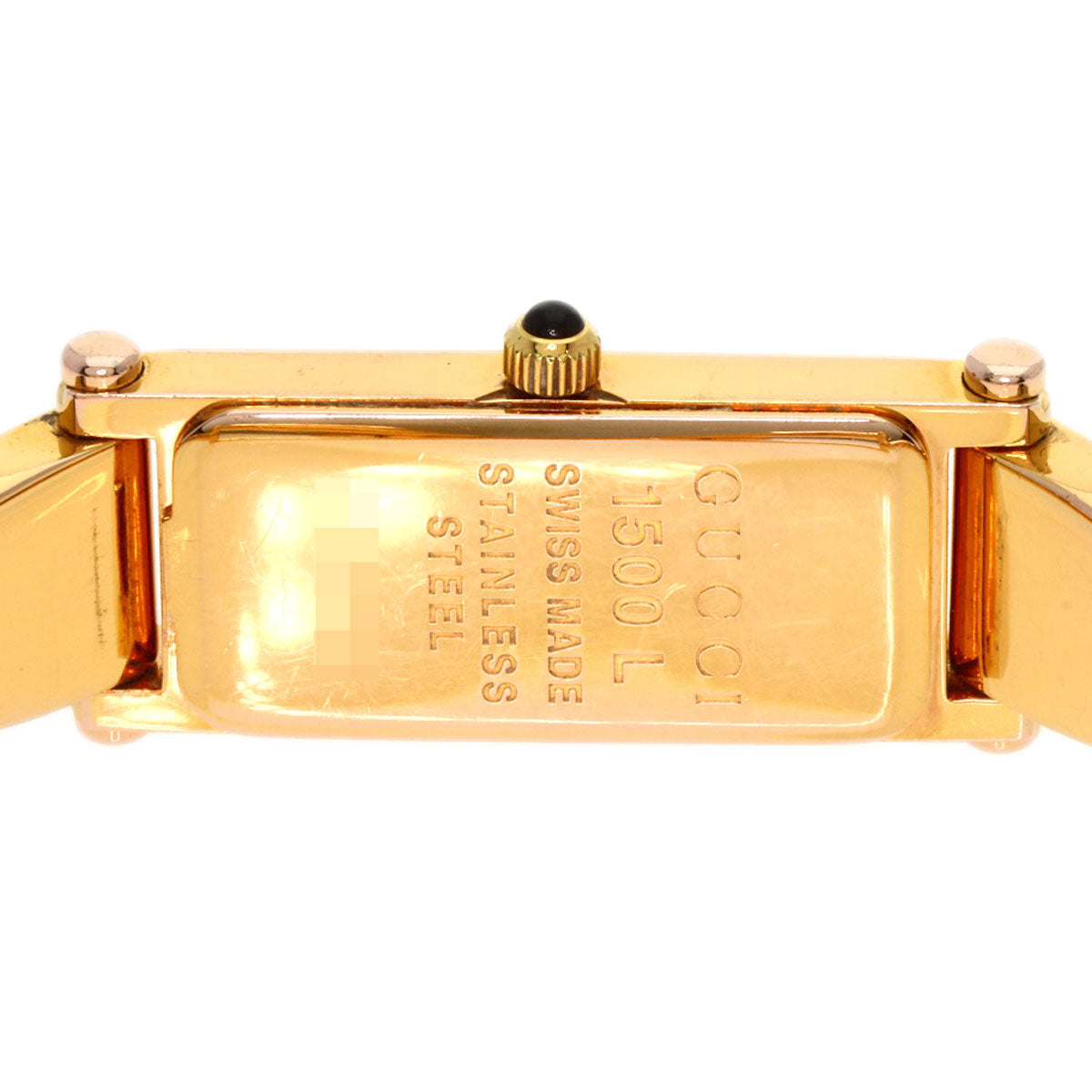 GUCCI Watches Quartz 1500L PGP gold Square face White shell dial
