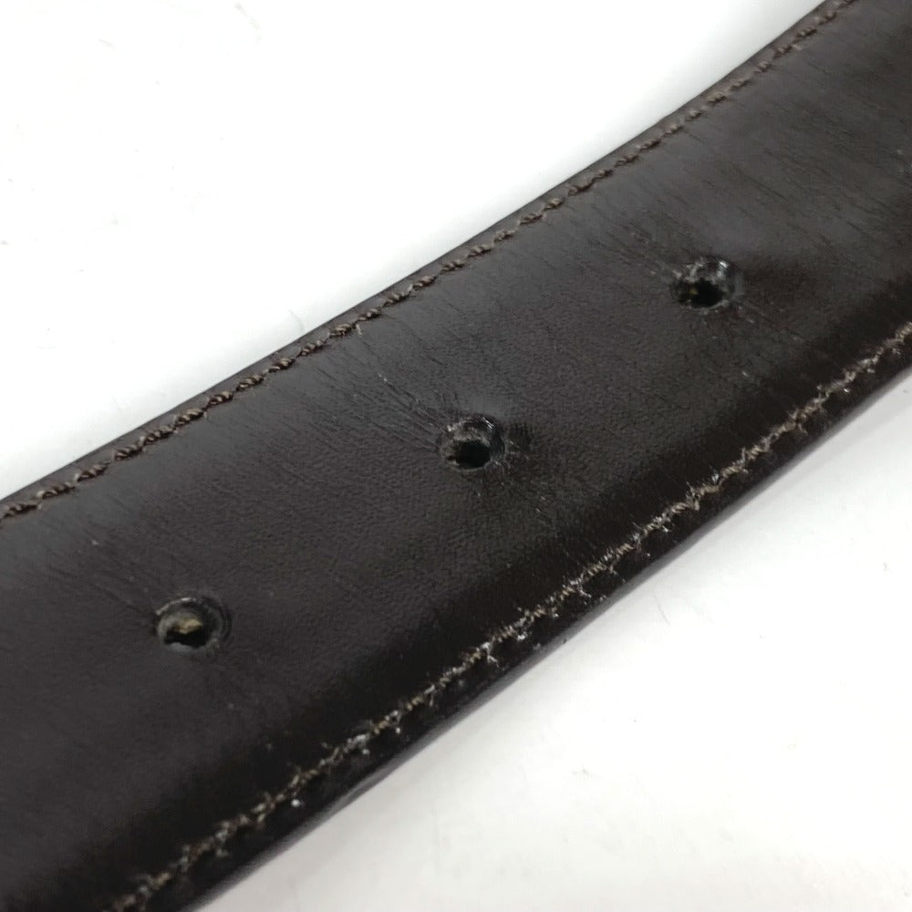 GUCCI belt 114874 GG canvas / leather beige GG unisex(Unisex) 80 Used