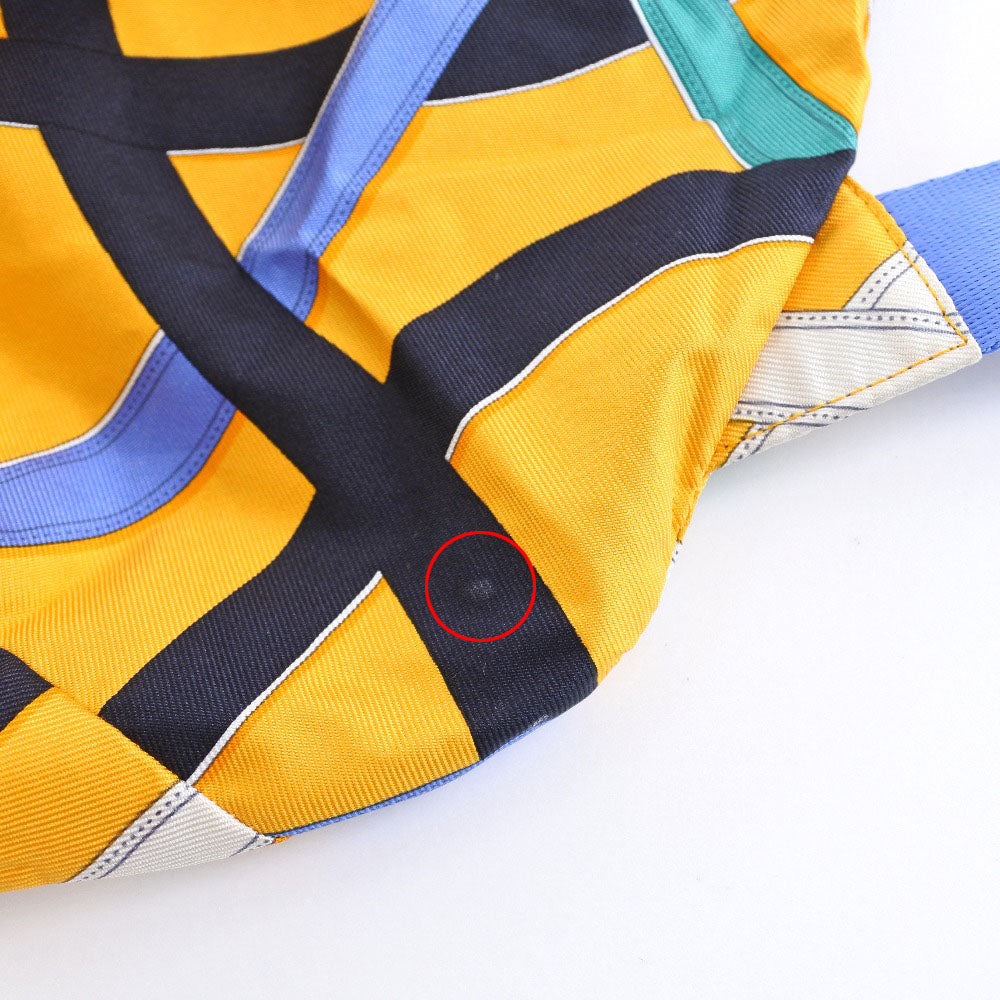 HERMES Backpack 071922CK Silk, Canvas yellow Air silk backpack unisex(Unisex) Used