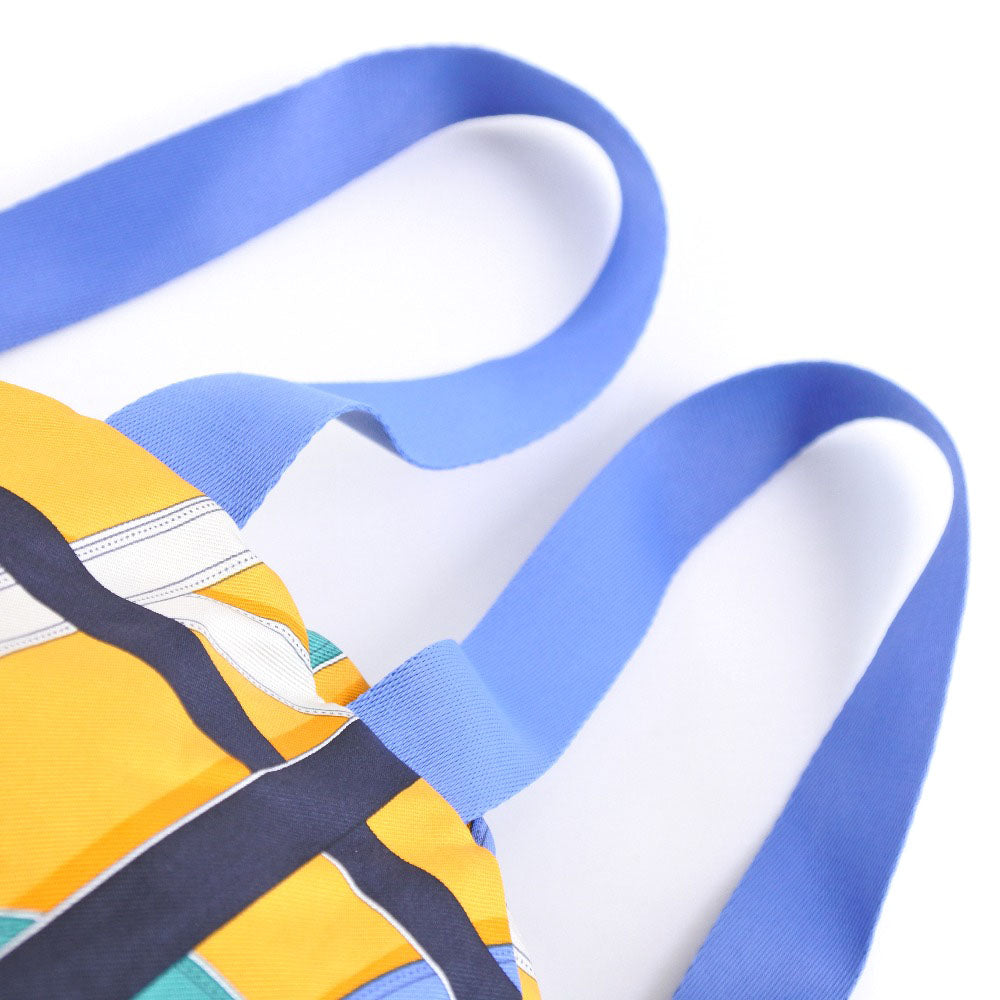 HERMES Backpack 071922CK Silk, Canvas yellow Air silk backpack unisex(Unisex) Used