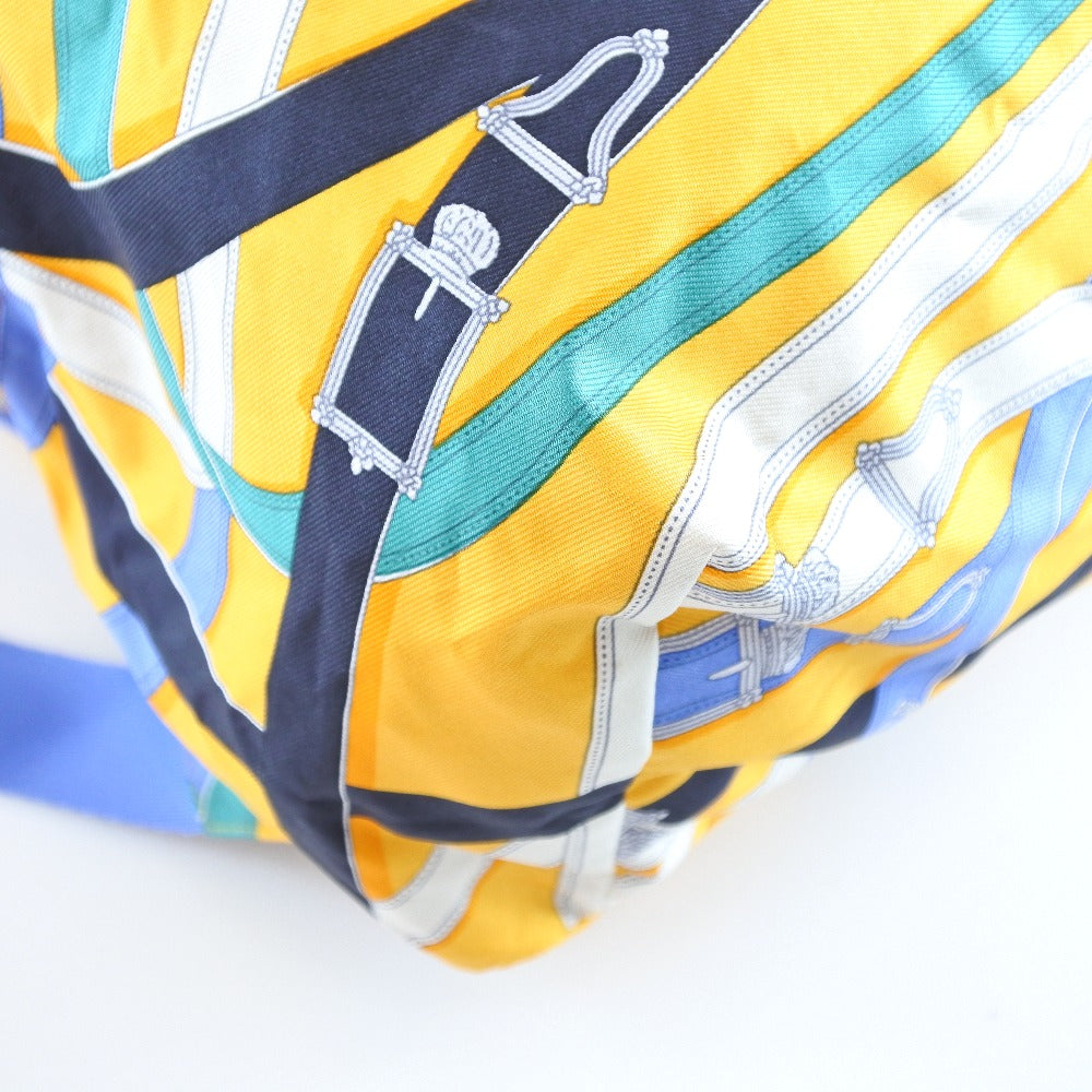 HERMES Backpack 071922CK Silk, Canvas yellow Air silk backpack unisex(Unisex) Used