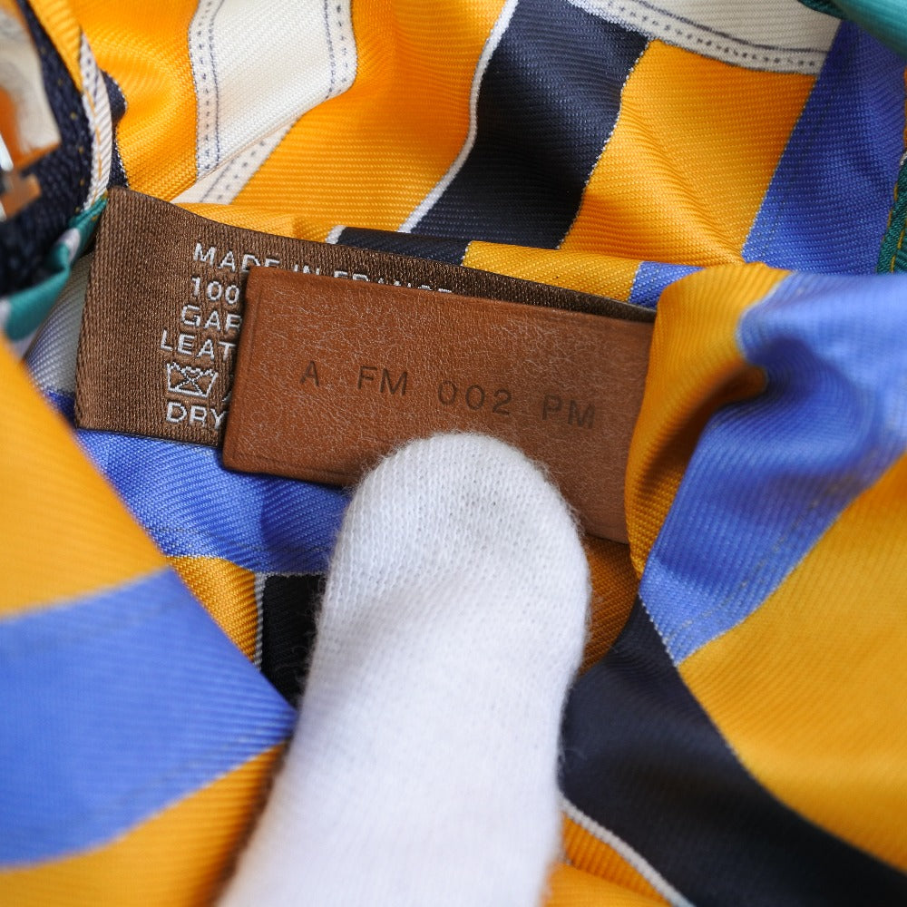 HERMES Backpack 071922CK Silk, Canvas yellow Air silk backpack unisex(Unisex) Used