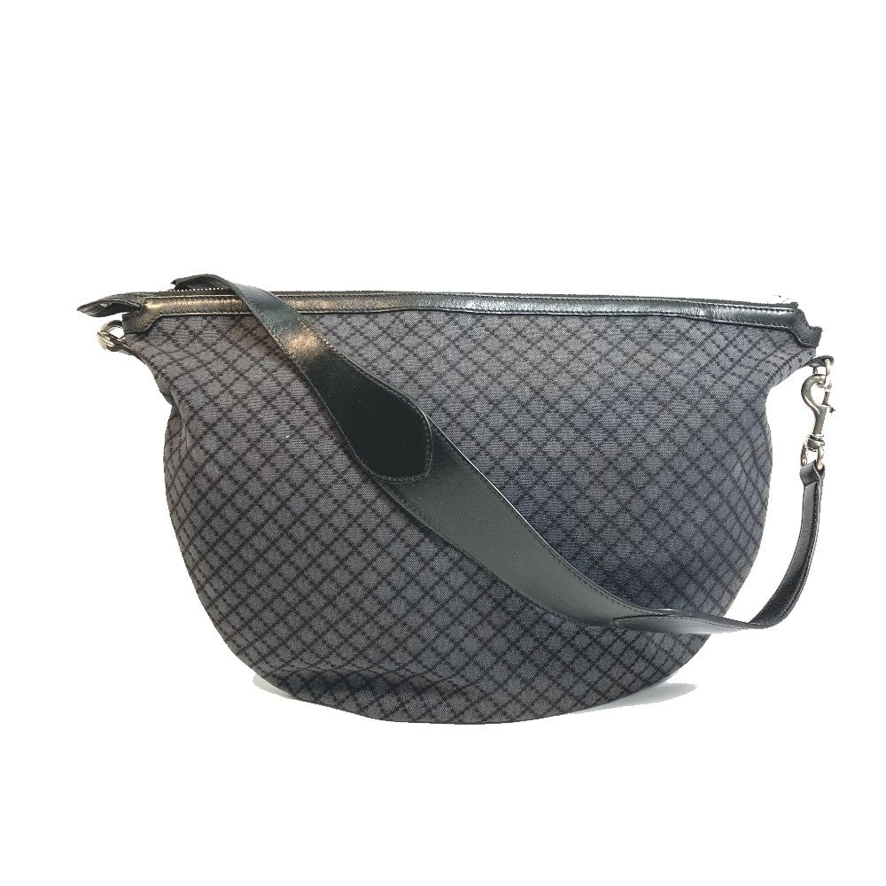GUCCI Shoulder Bag 243308 canvas Black x gray Diamante Women Used