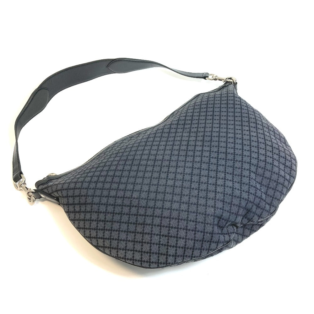 GUCCI Shoulder Bag 243308 canvas Black x gray Diamante Women Used