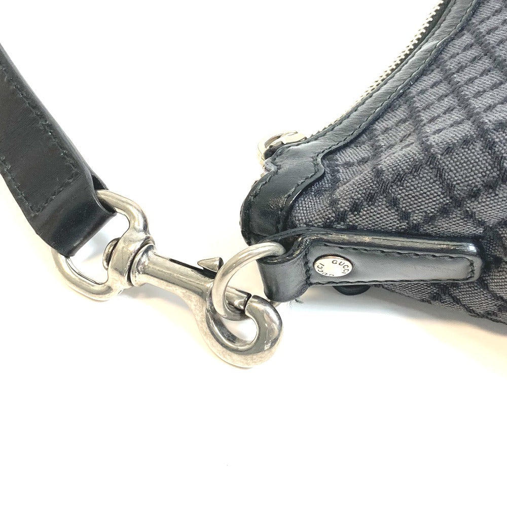 GUCCI Shoulder Bag 243308 canvas Black x gray Diamante Women Used