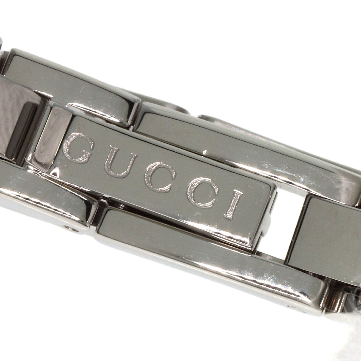 GUCCI Watches Quartz 110 Stainless Steel , Stainless Steel Silver Square face white dial Women Used