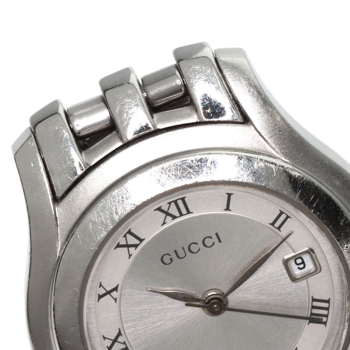 GUCCI Watches Quartz 5500L Stainless Steel Silver Round face Silver dial