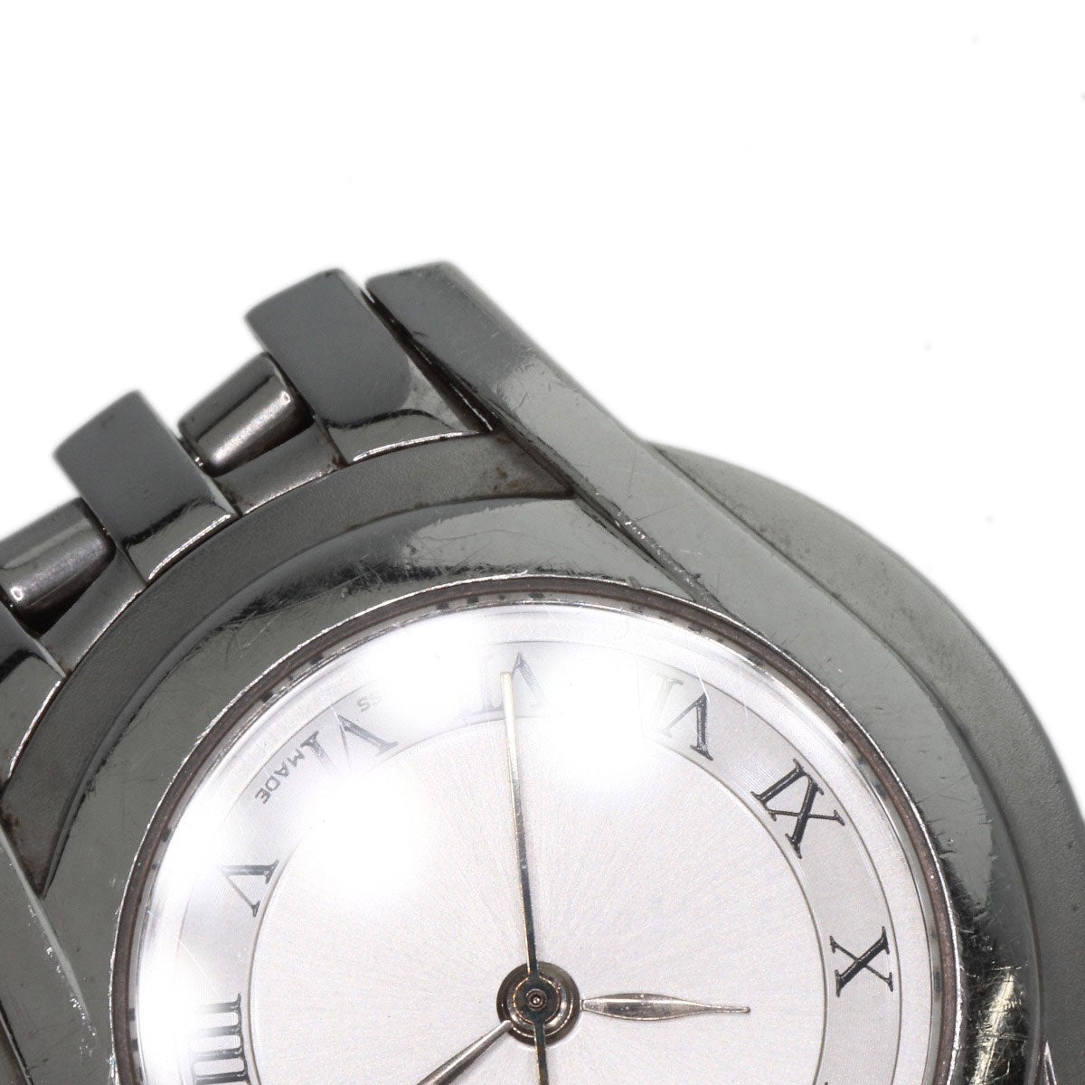 GUCCI Watches Quartz 5500L Stainless Steel Silver Round face Silver dial