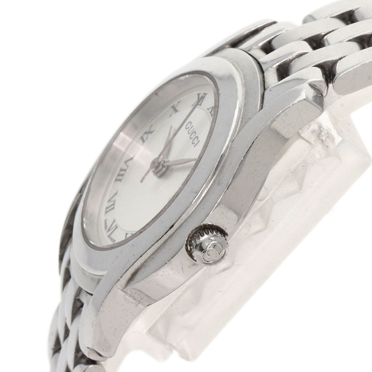 GUCCI Watches Quartz 5500L Stainless Steel Silver Round face Silver dial