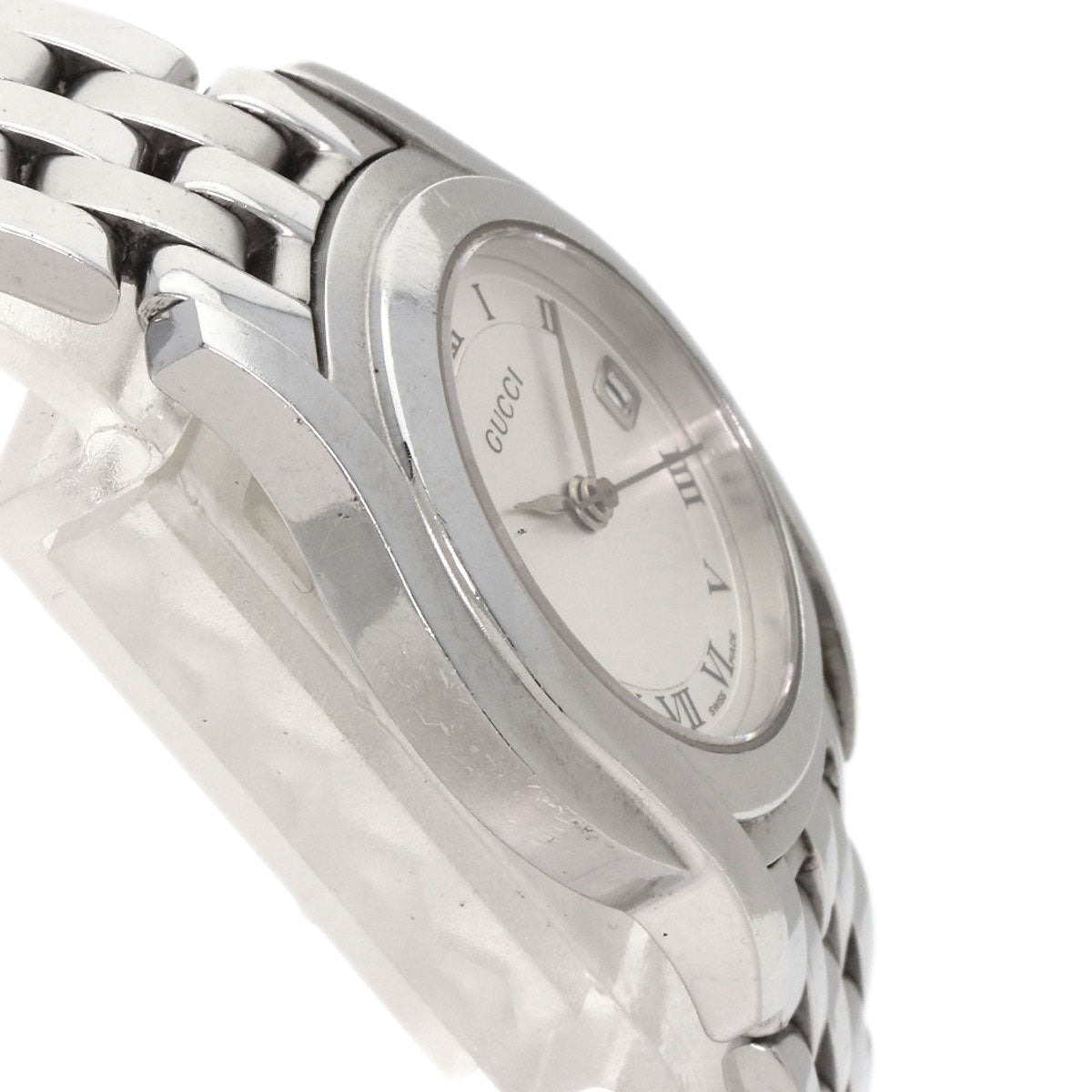 GUCCI Watches Quartz 5500L Stainless Steel Silver Round face Silver dial