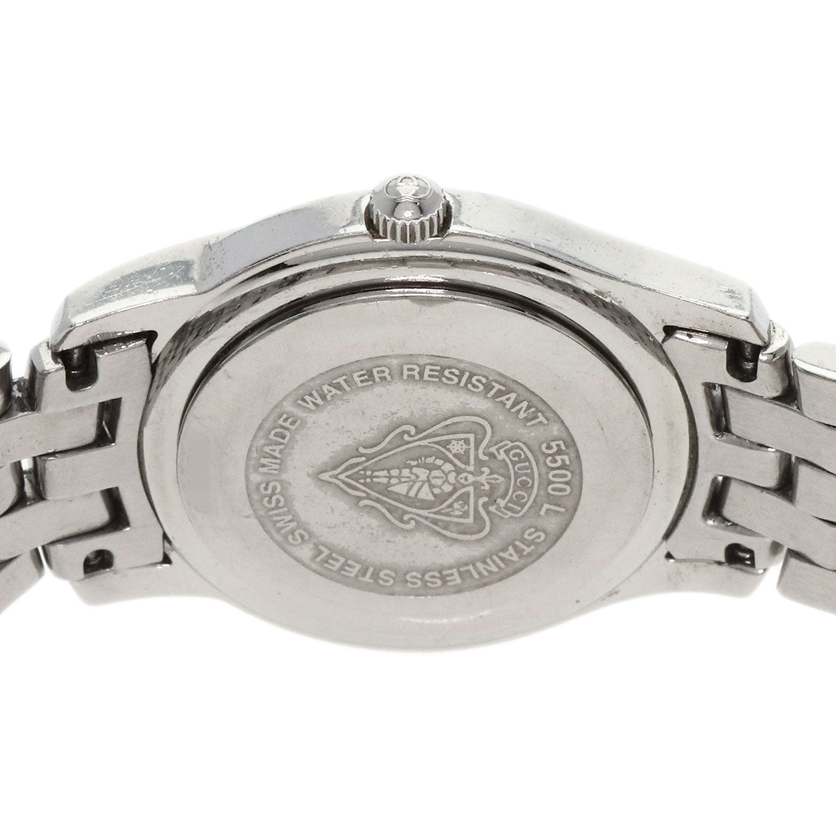 GUCCI Watches Quartz 5500L Stainless Steel Silver Round face Silver dial