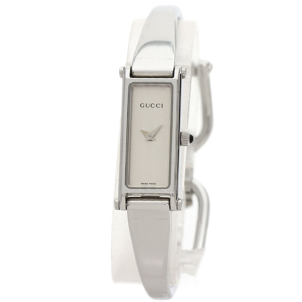 GUCCI Watches Quartz 1500L Stainless Steel Silver Square face Silver dial