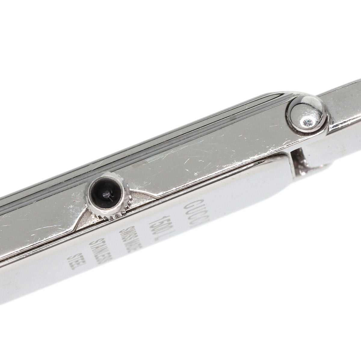 GUCCI Watches Quartz 1500L Stainless Steel Silver Square face Silver dial