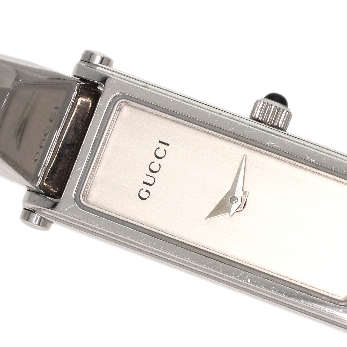 GUCCI Watches Quartz 1500L Stainless Steel Silver Square face Silver dial