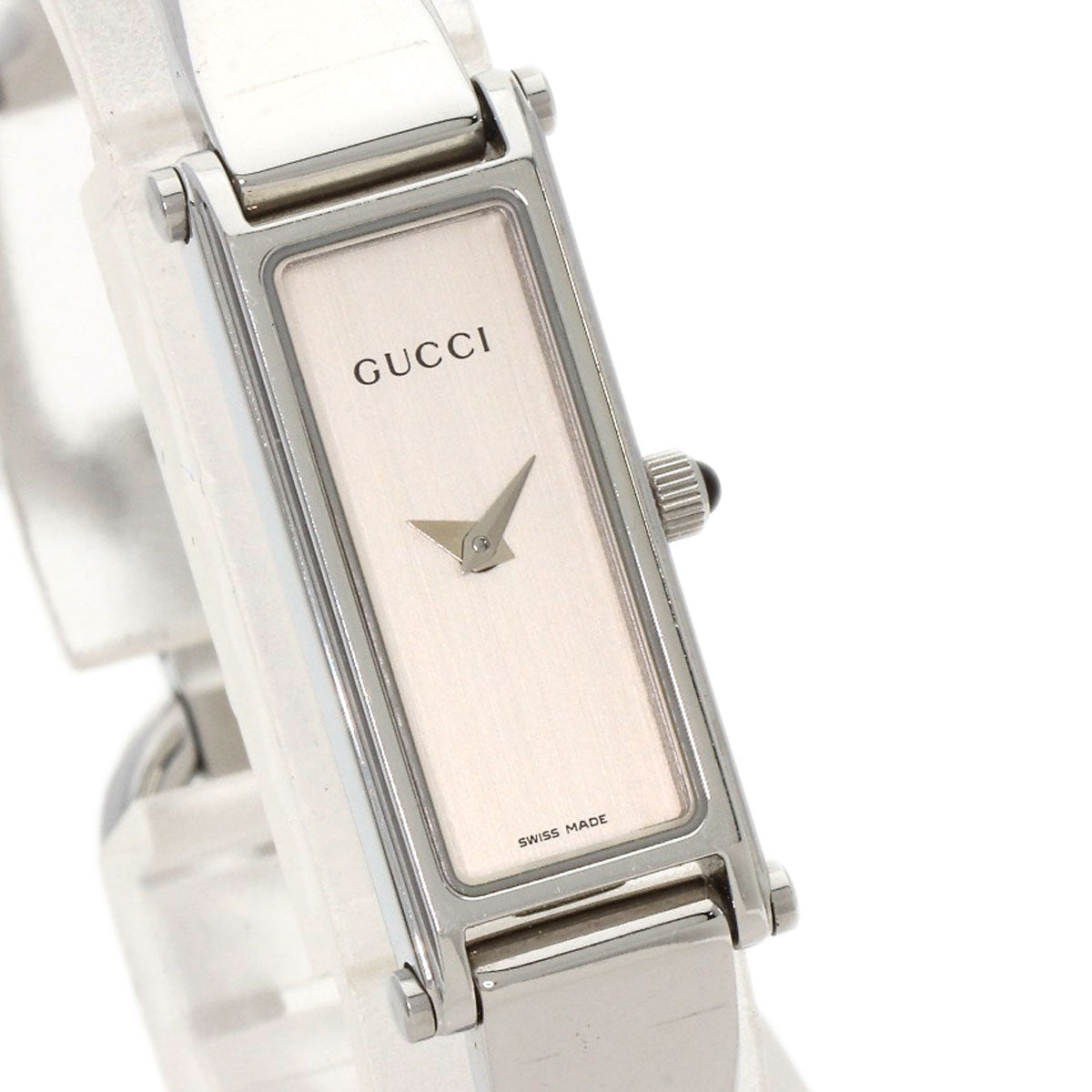 GUCCI Watches Quartz 1500L Stainless Steel Silver Square face Silver dial