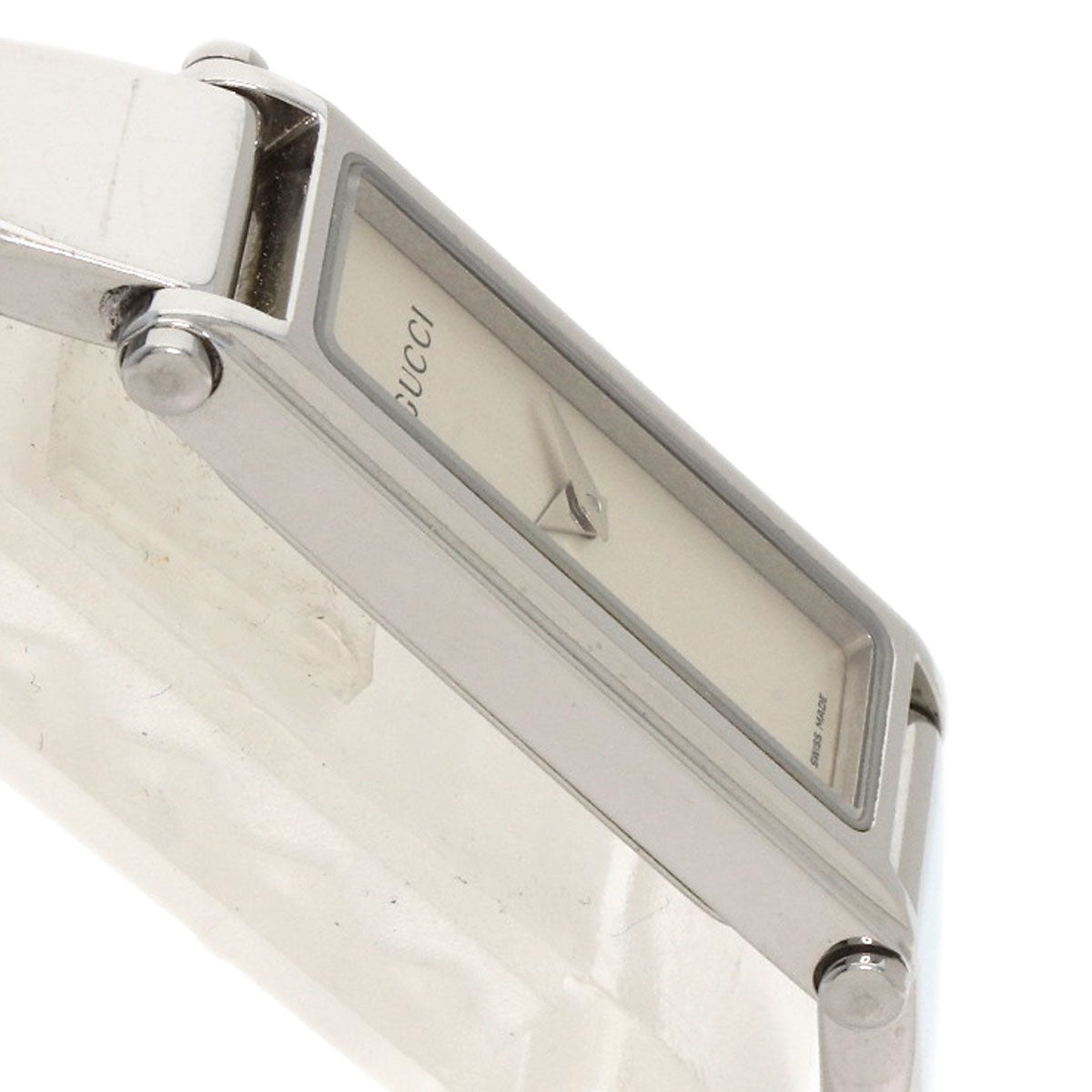 GUCCI Watches Quartz 1500L Stainless Steel Silver Square face Silver dial