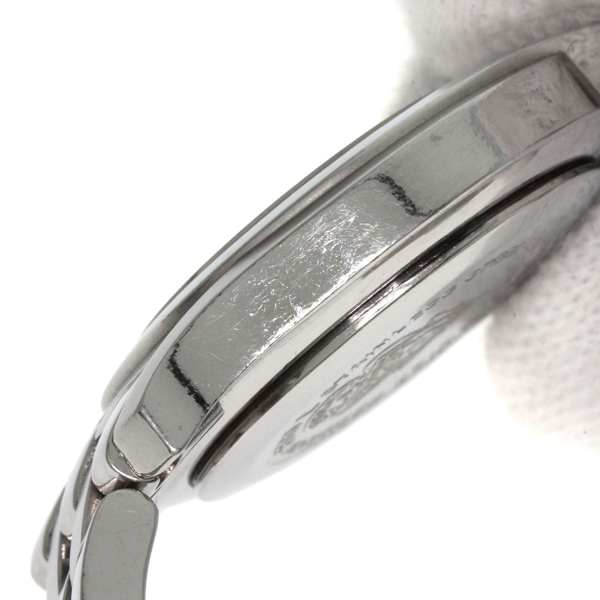 GUCCI Watches Quartz 5500L Stainless Steel , Stainless Steel Silver Round face Silver dial Women Used