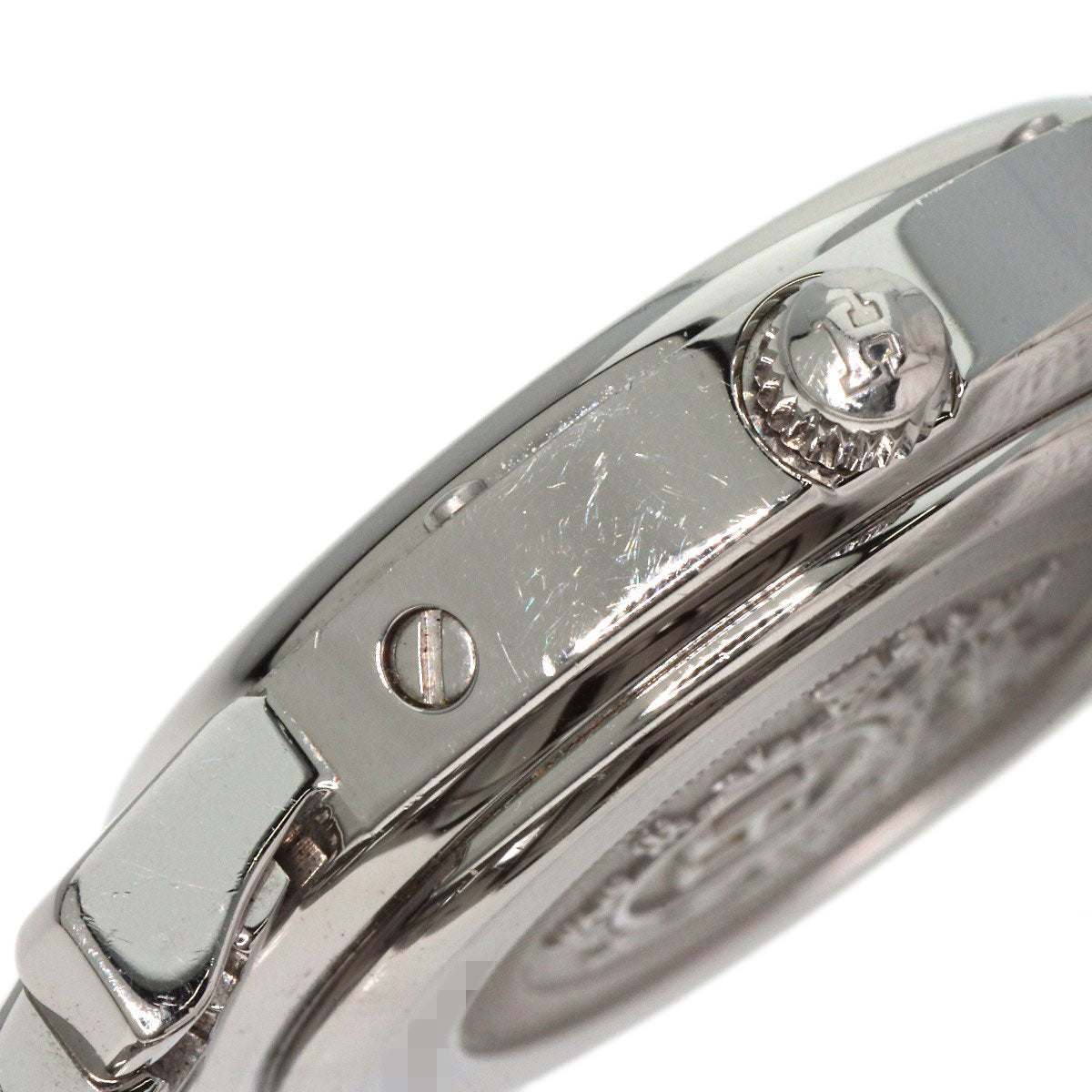 HERMES Watches Quartz CL4.210 Stainless Steel Silver Clipper pink dial