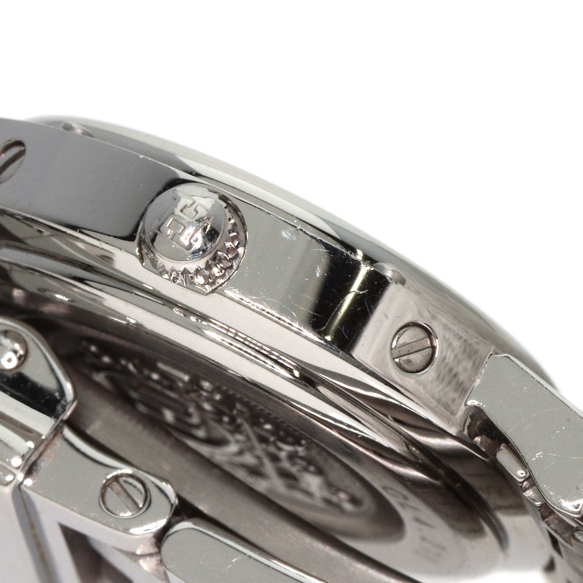 HERMES Watches Quartz CL4.210 Stainless Steel Silver Clipper pink dial
